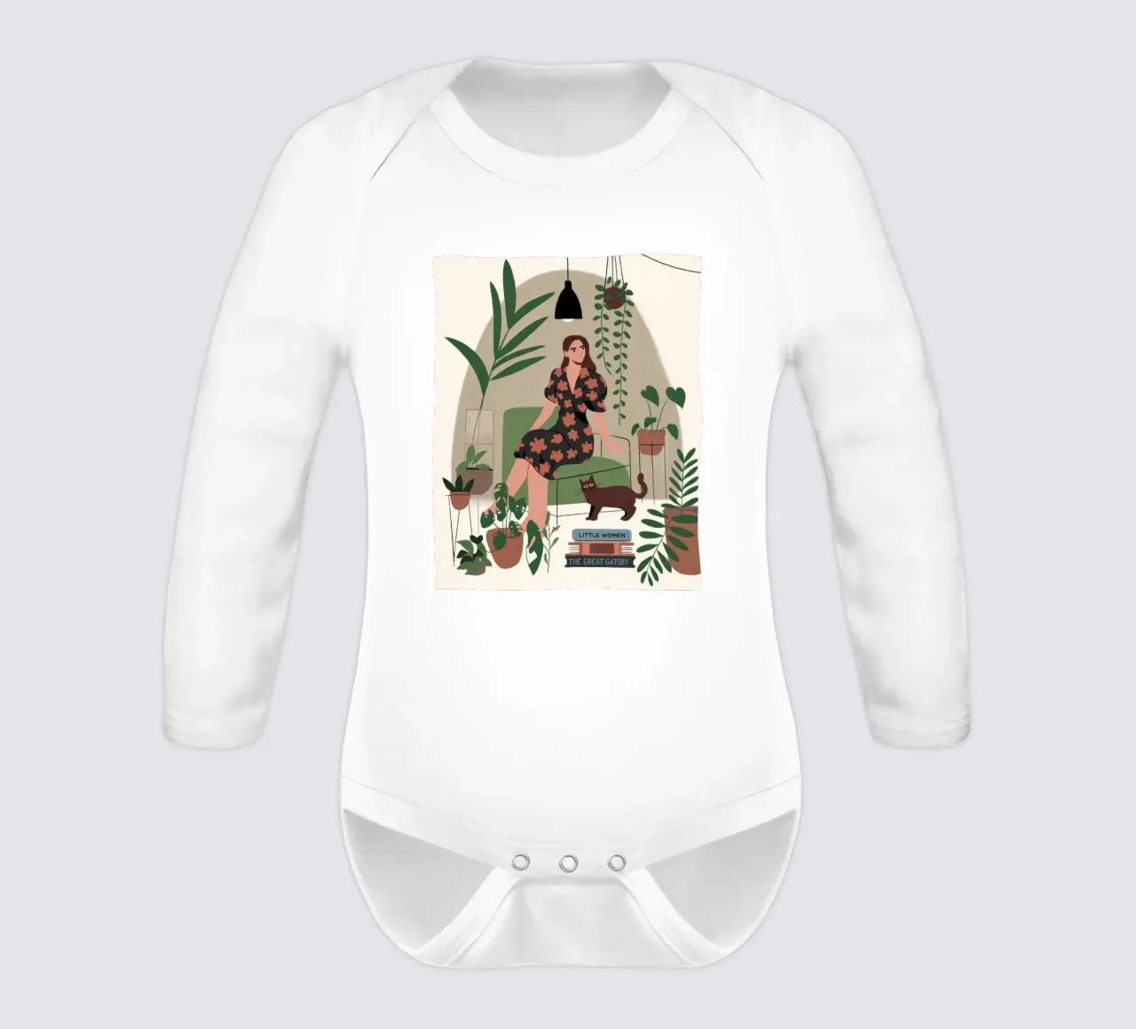 Ätherisches Blumenheiligtum Langarm Babybody von Fine Sanctuary
