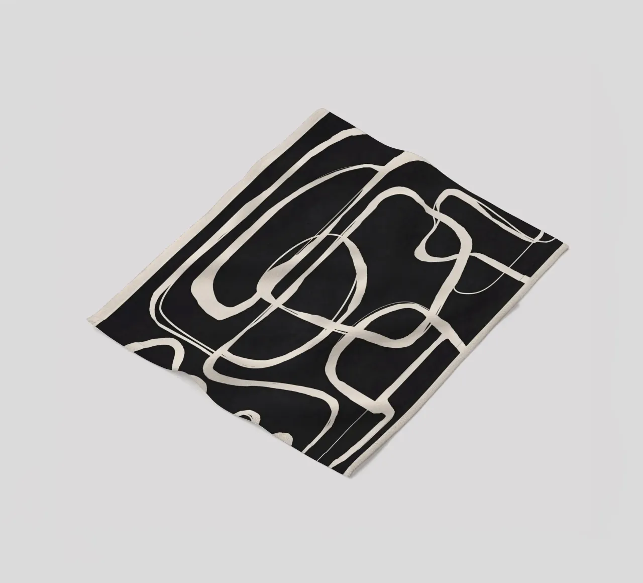 Modern Minimalist One Line Art 1 coperta in pile da Nadjaa