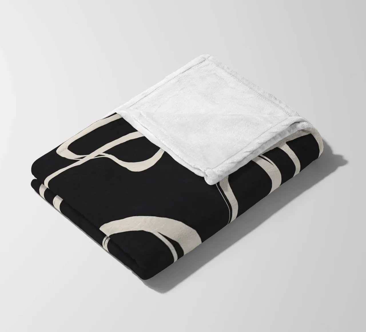 Modern Minimalist One Line Art 1 coperta in pile da Nadjaa