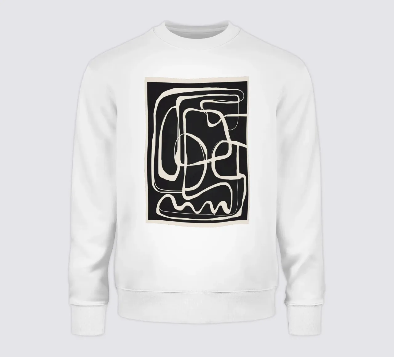 Modern Minimalist One Line Art 1 felpa da Nadjaa