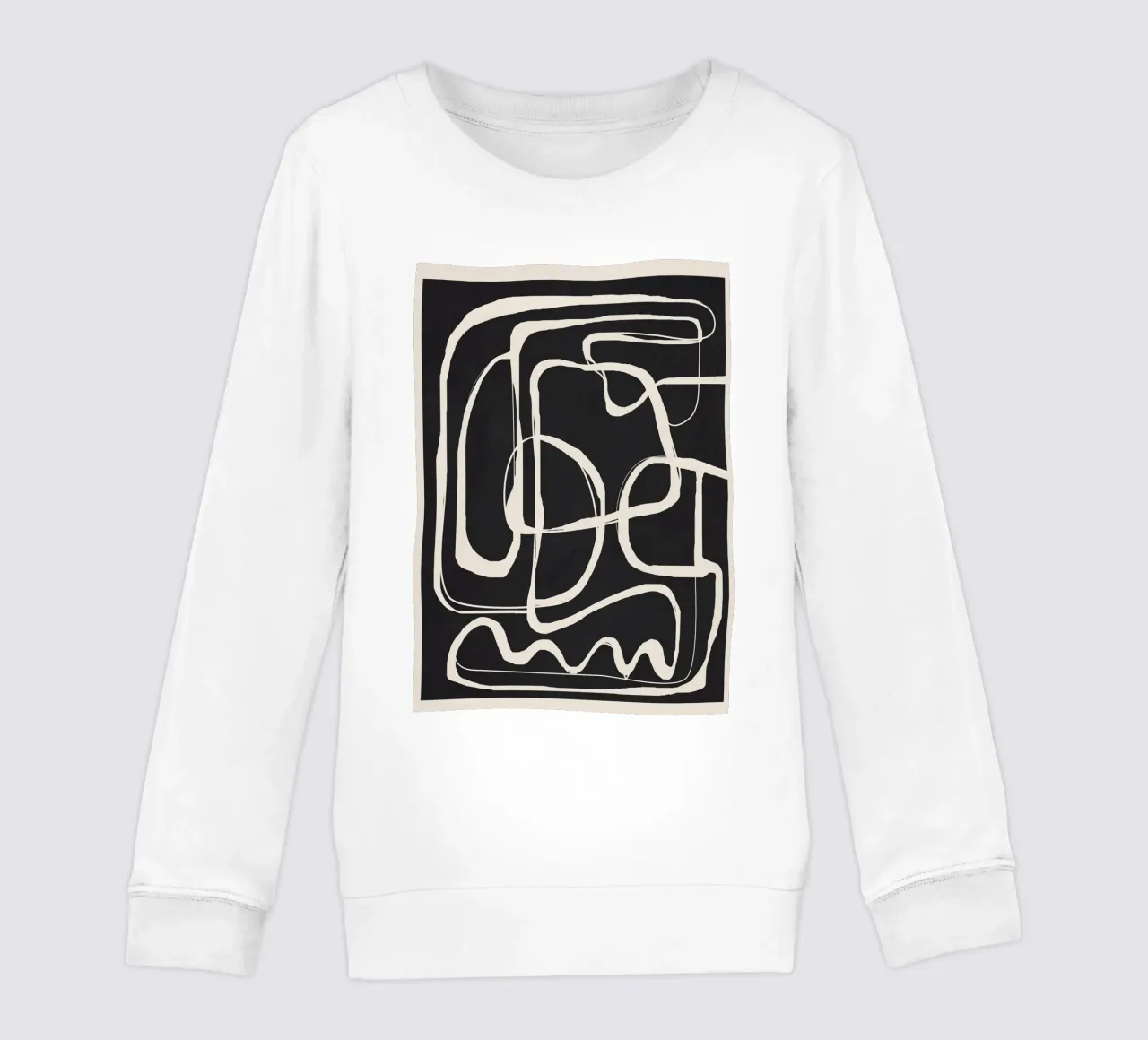 Modern Minimalist One Line Art 1 felpa bambino da Nadjaa
