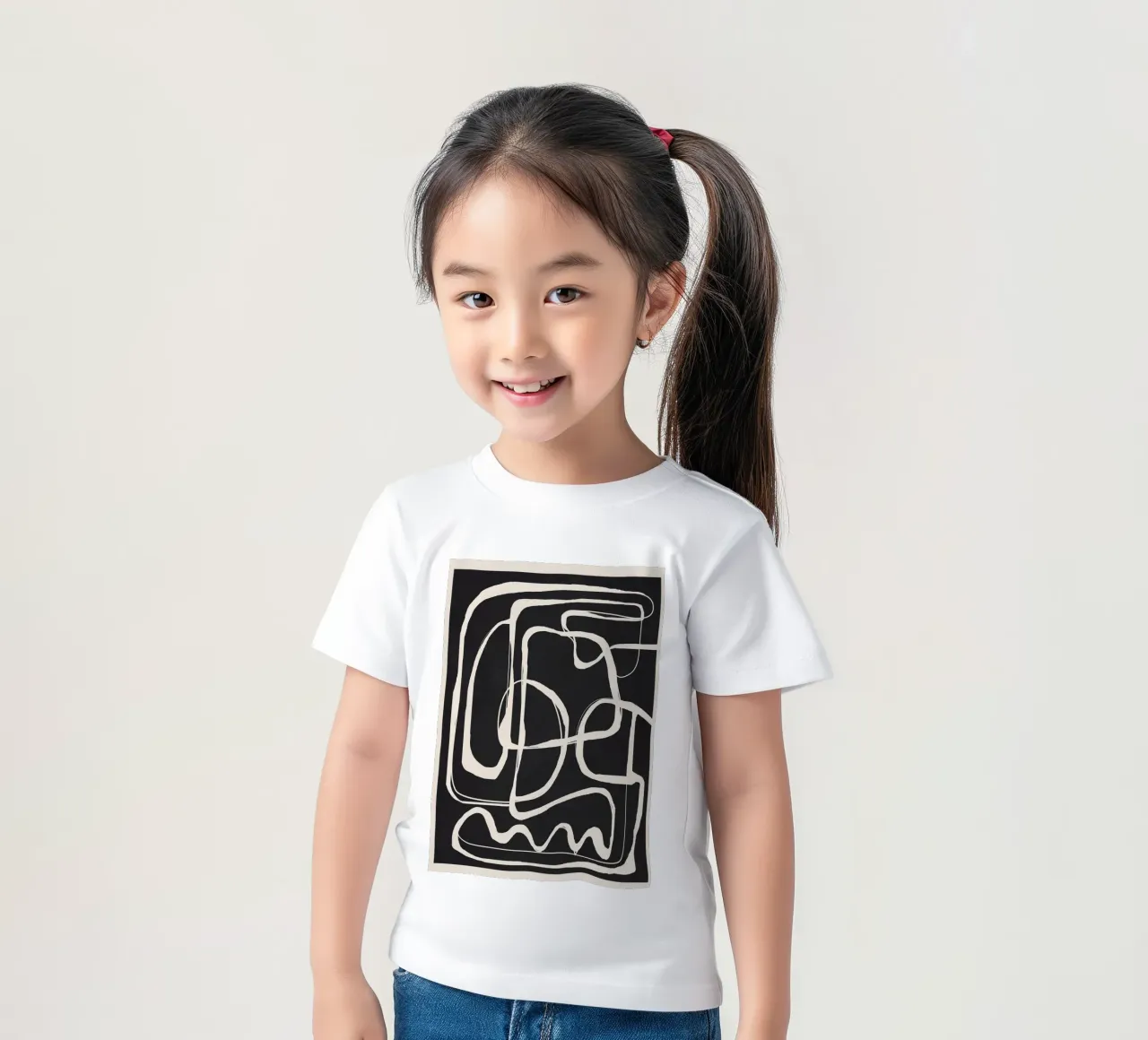 Modern Minimalist One Line Art 1 t-shirt enfant de Nadjaa