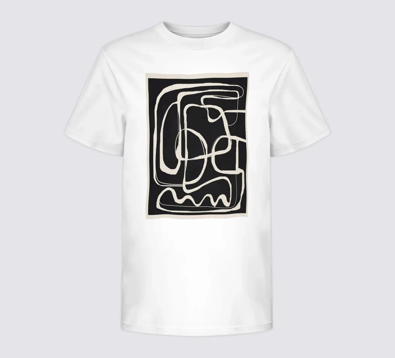 Modern Minimalist One Line Art 1 t-shirt enfant de Nadjaa