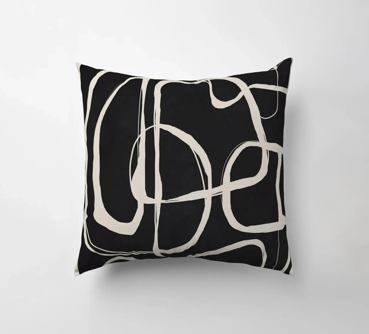 Modern Minimalist One Line Art 1 cuscino da Nadjaa