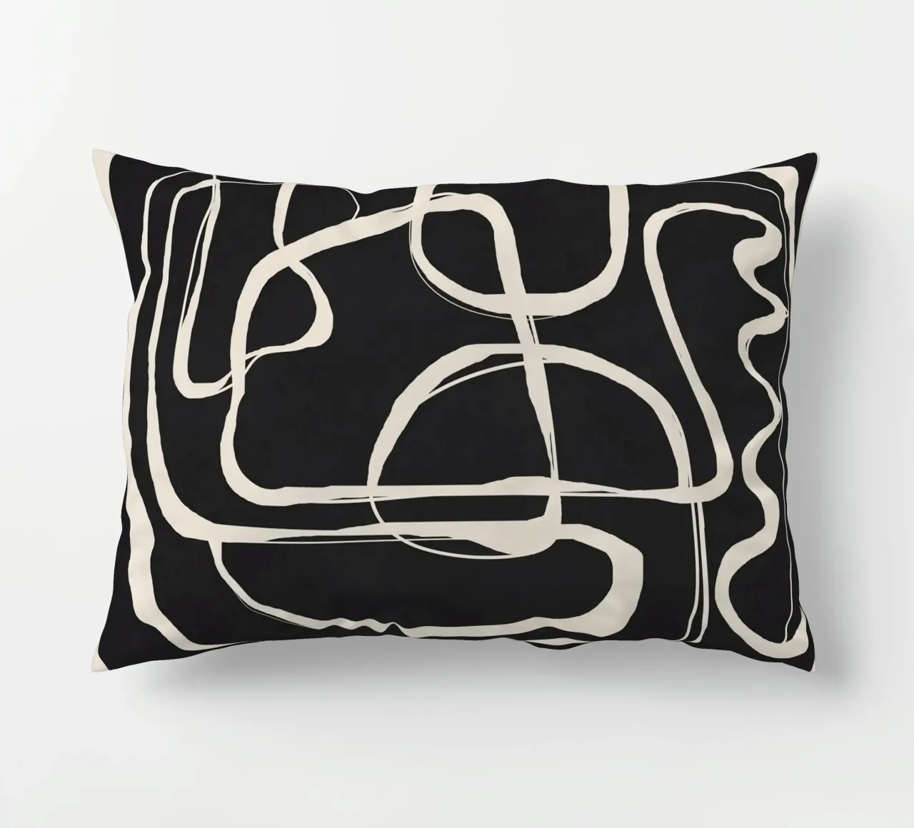 Modern Minimalist One Line Art 1 cuscino da Nadjaa