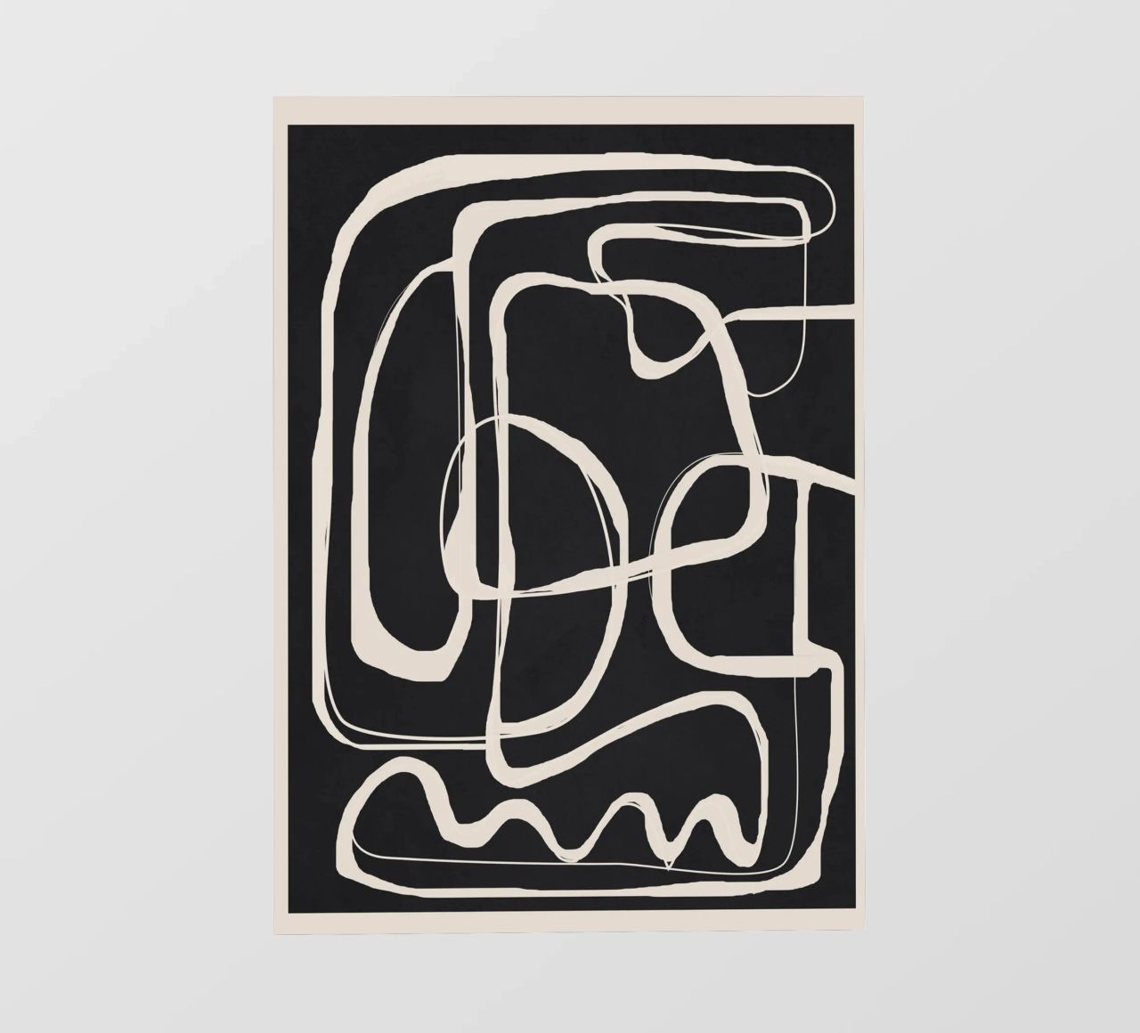 Modern Minimalist One Line Art 1 pellicola backlit da Nadjaa