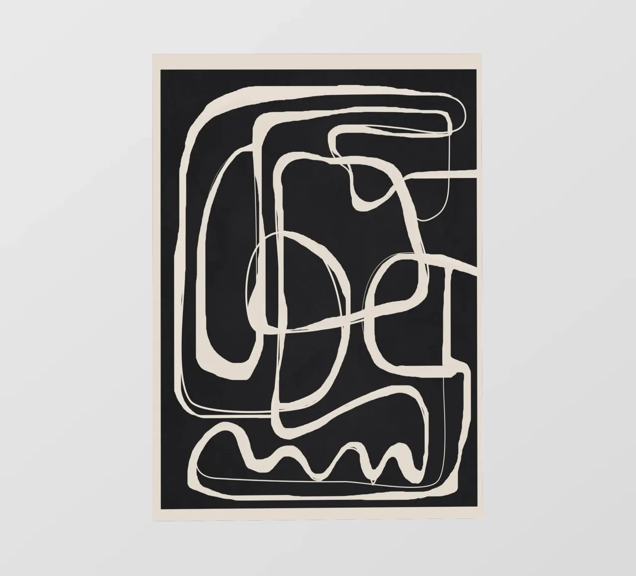 Modern Minimalist One Line Art 1 pellicola backlit da Nadjaa