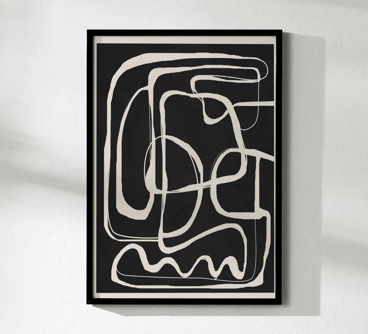 Modern Minimalist One Line Art 1 carta hahnemühle da Nadjaa