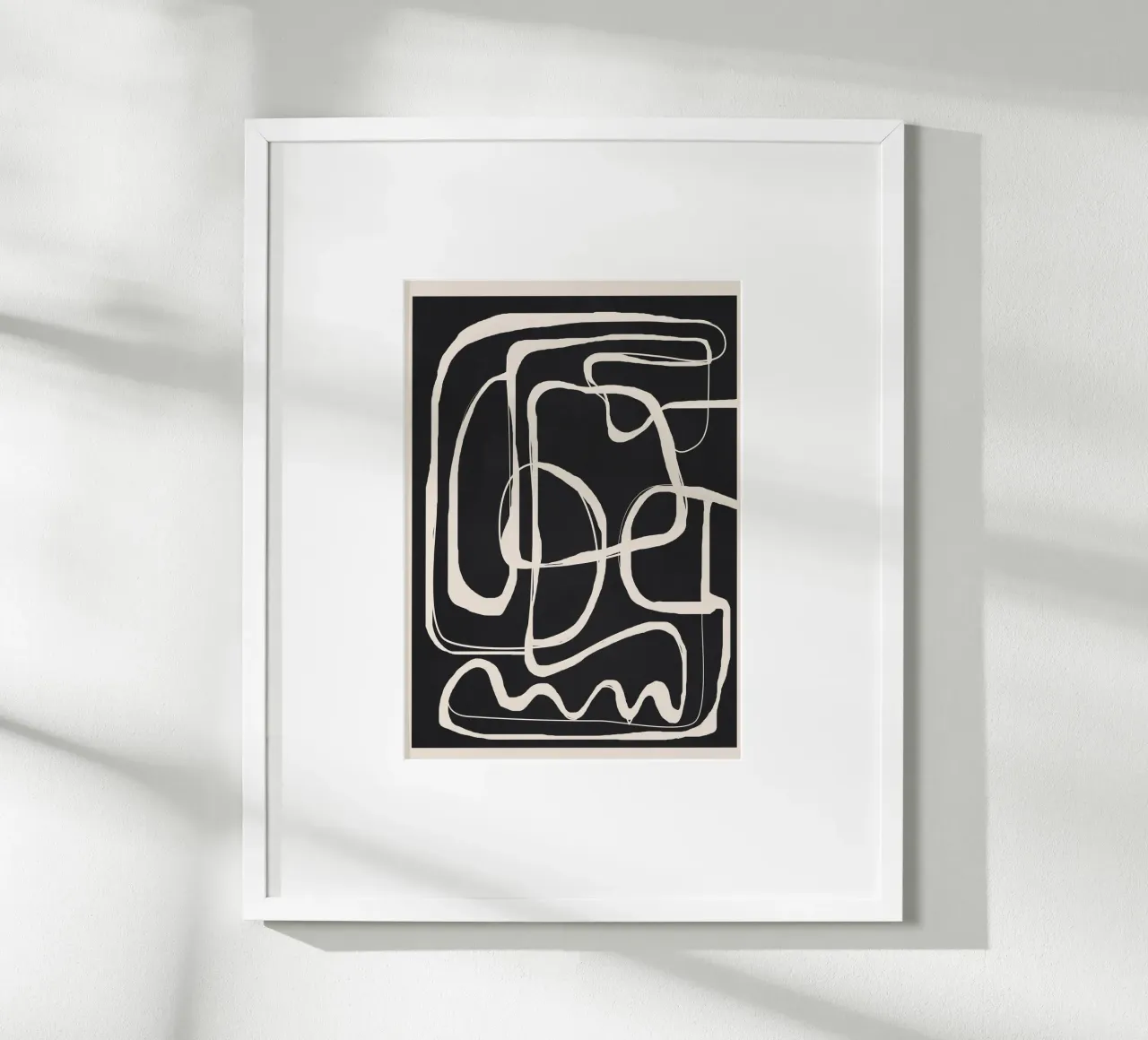 Modern Minimalist One Line Art 1 carta hahnemühle da Nadjaa
