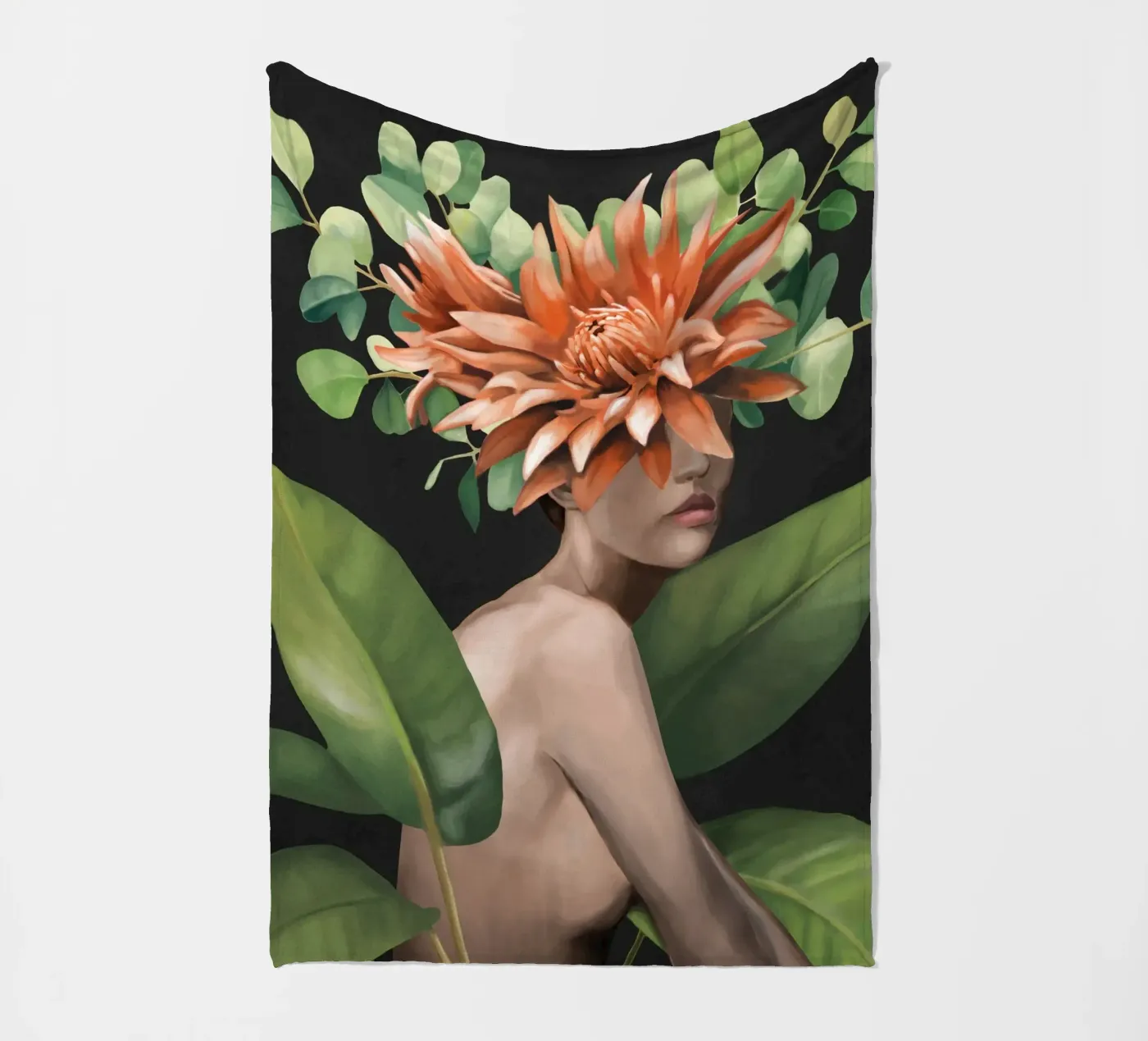 Veiled by Bloom 2 fleecedeken van Nadjaa