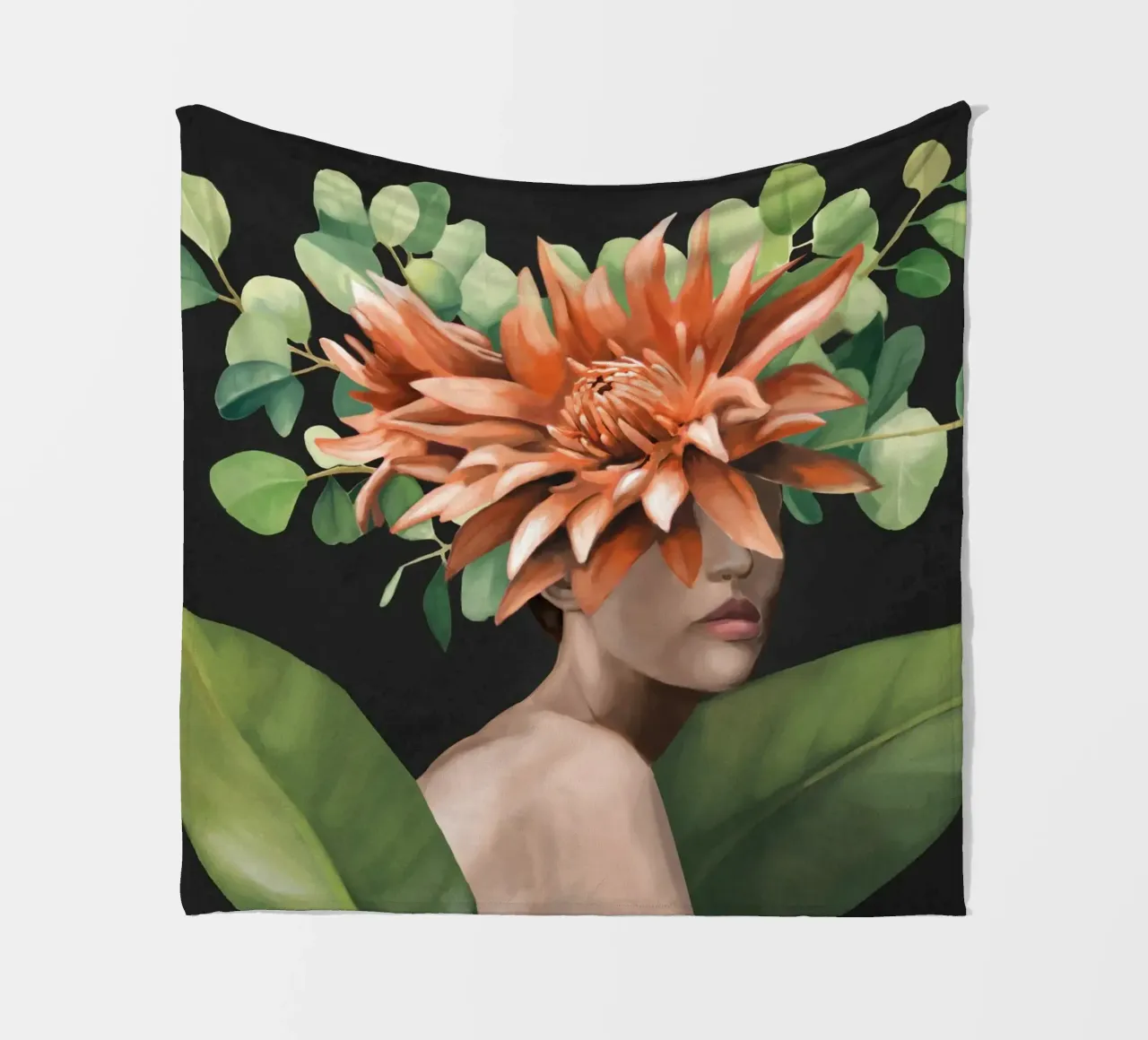 Veiled by Bloom 2 fleecedeken van Nadjaa