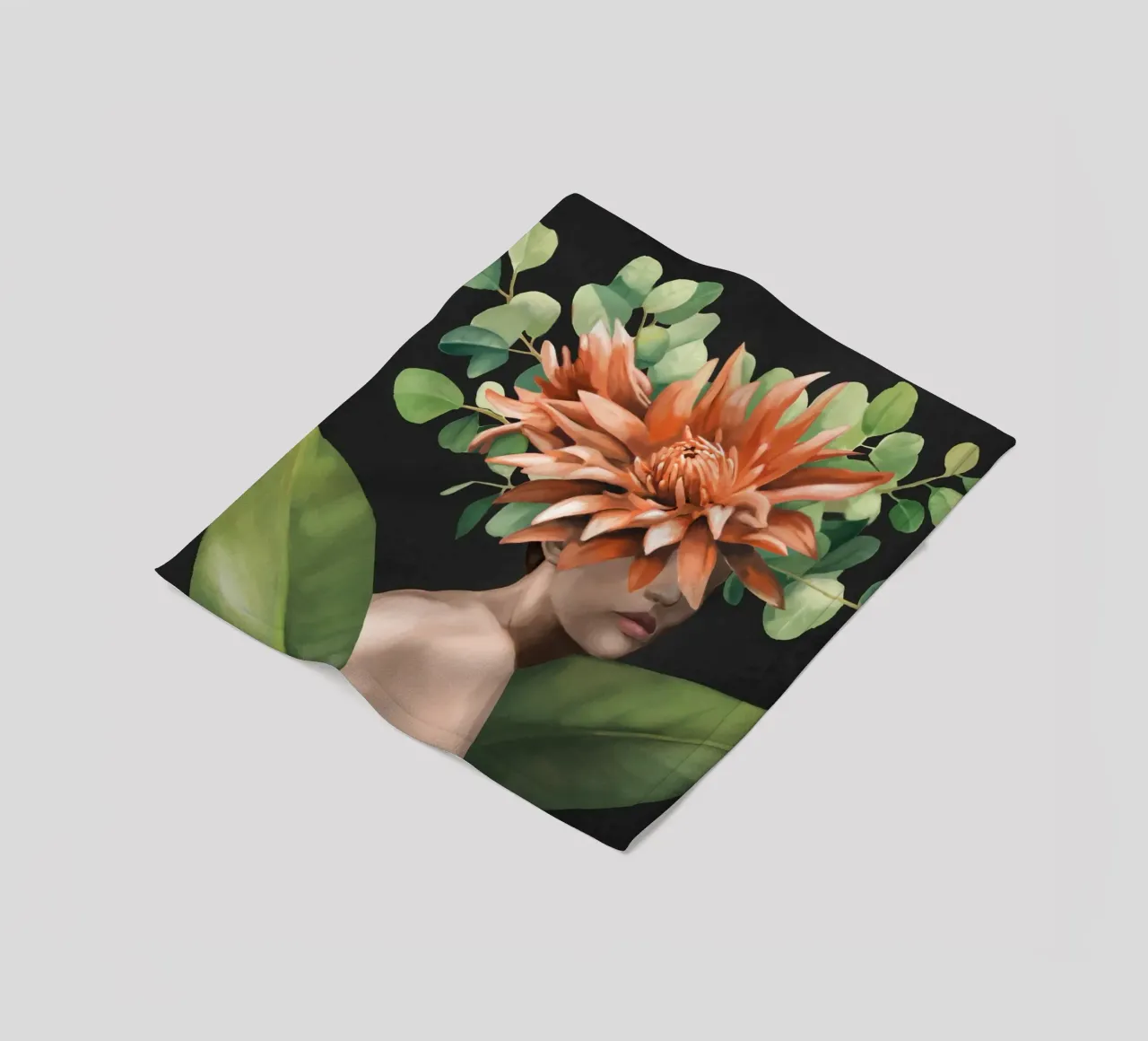 Veiled by Bloom 2 fleecedeken van Nadjaa