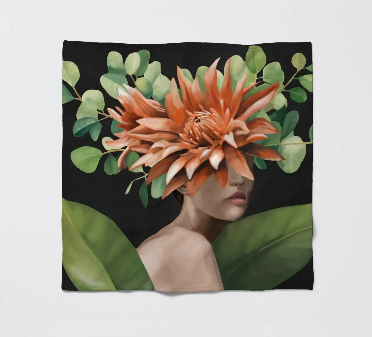 Veiled by Bloom 2 fleecedeken van Nadjaa