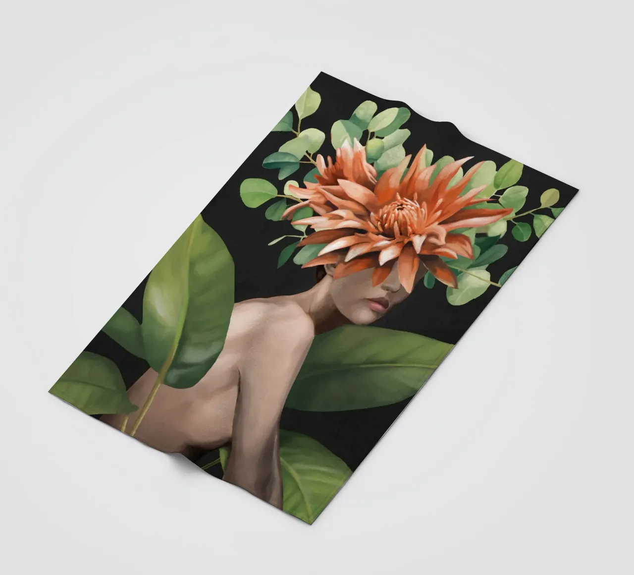 Veiled by Bloom 2 fleecedeken van Nadjaa