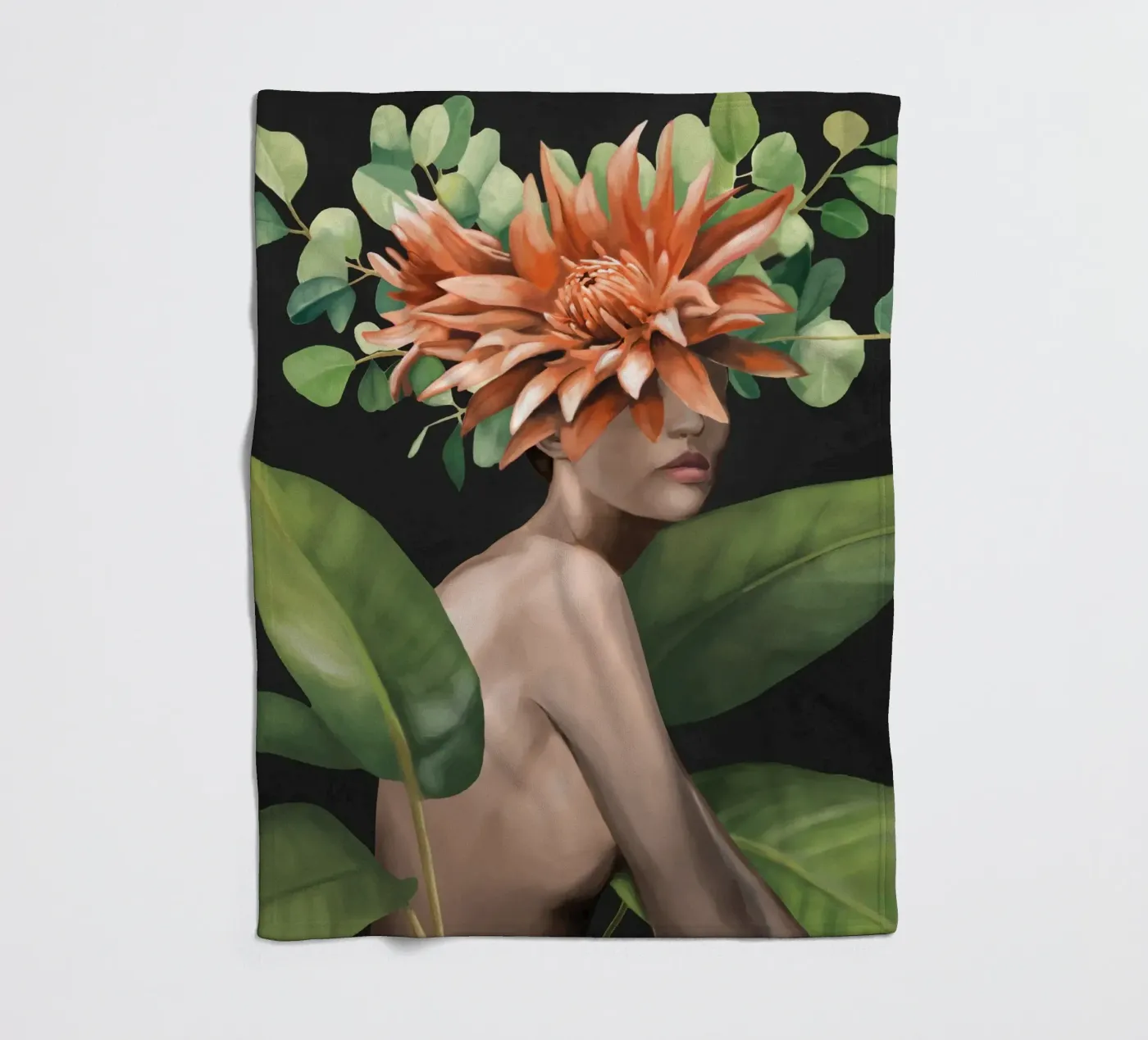 Veiled by Bloom 2 fleecedeken van Nadjaa