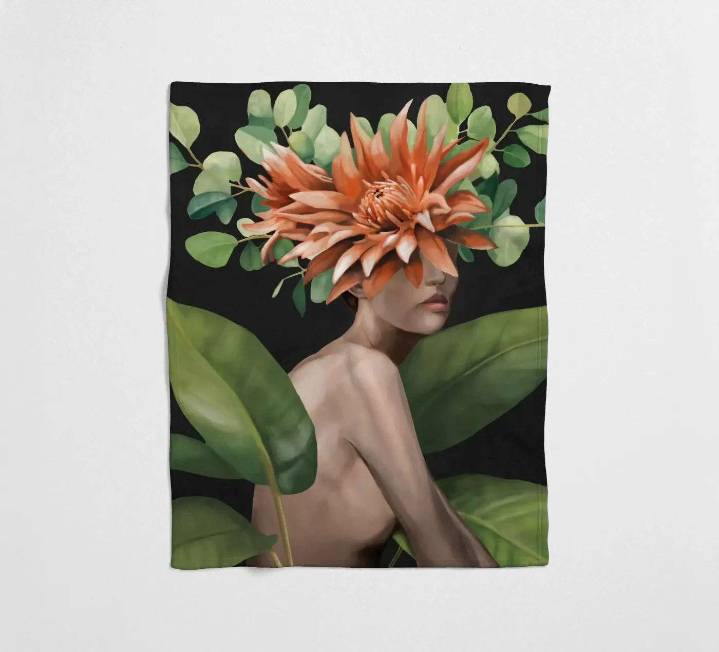 Veiled by Bloom 2 fleecedeken van Nadjaa