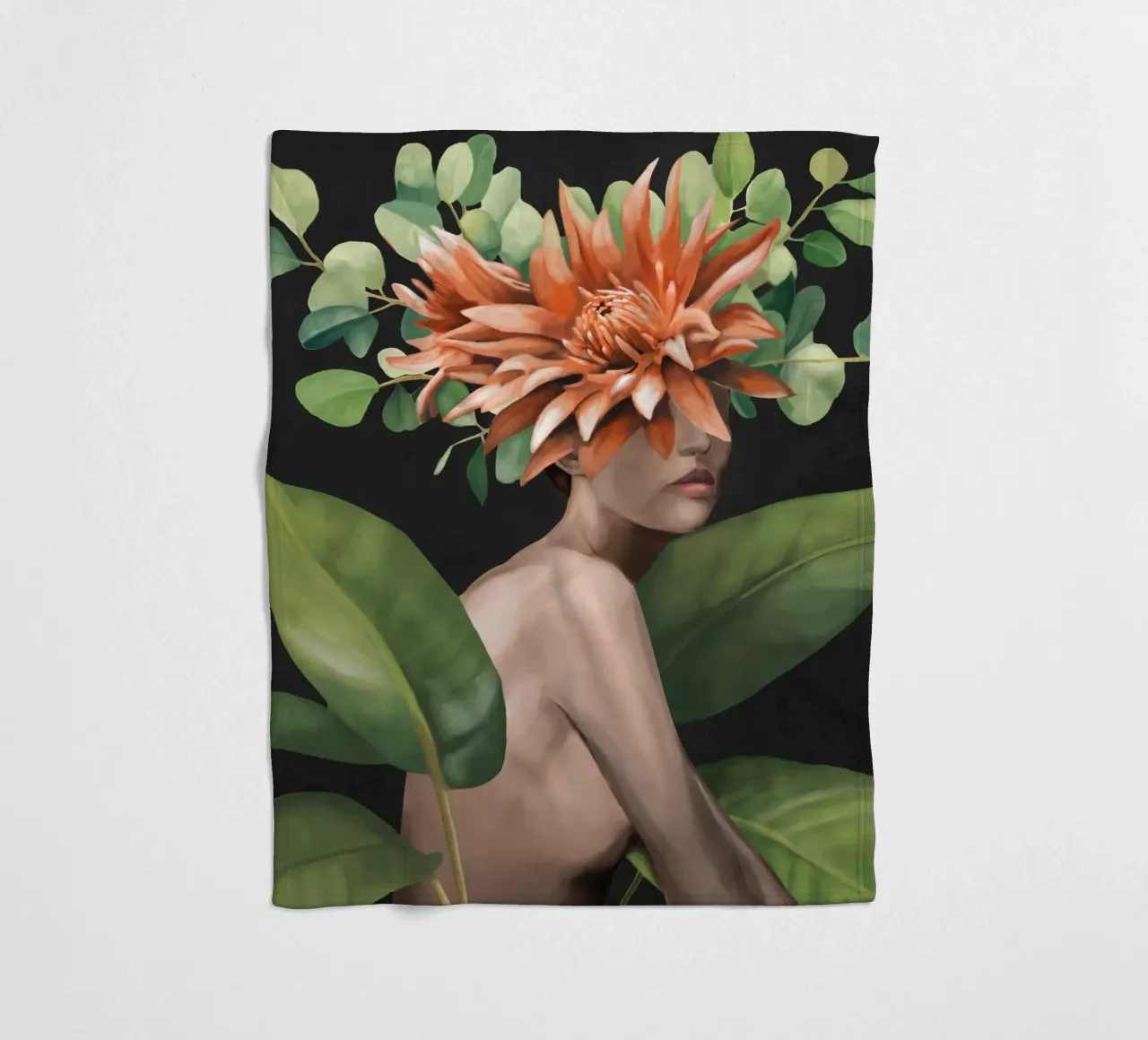 Veiled by Bloom 2 fleecedeken van Nadjaa