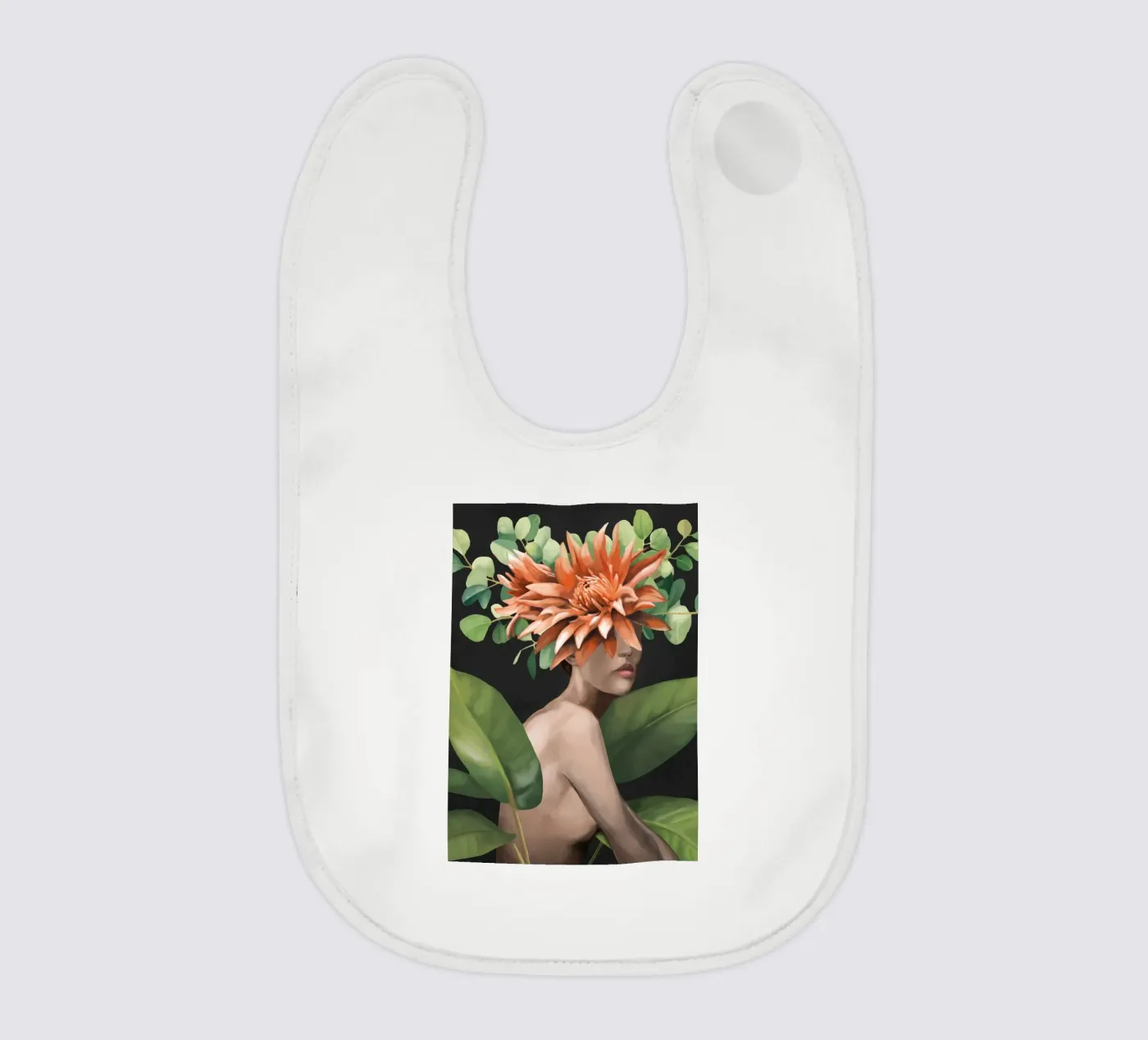 Veiled by Bloom 2 baby bib by Nadjaa