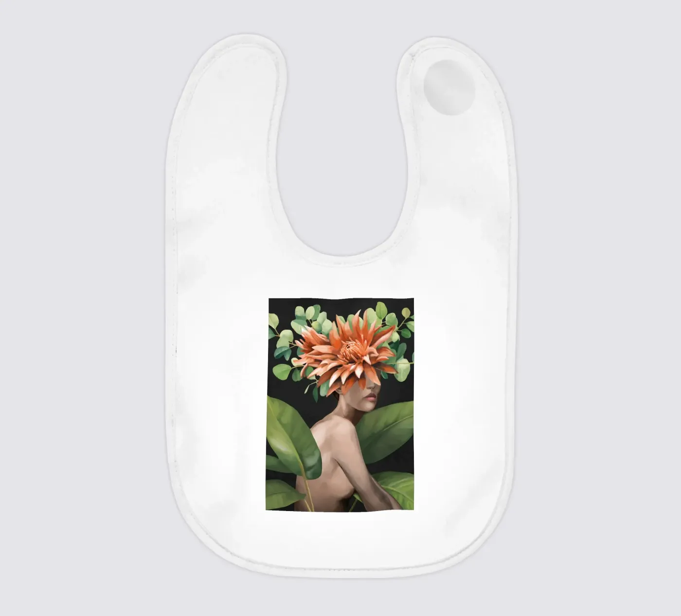 Veiled by Bloom 2 baby bib by Nadjaa