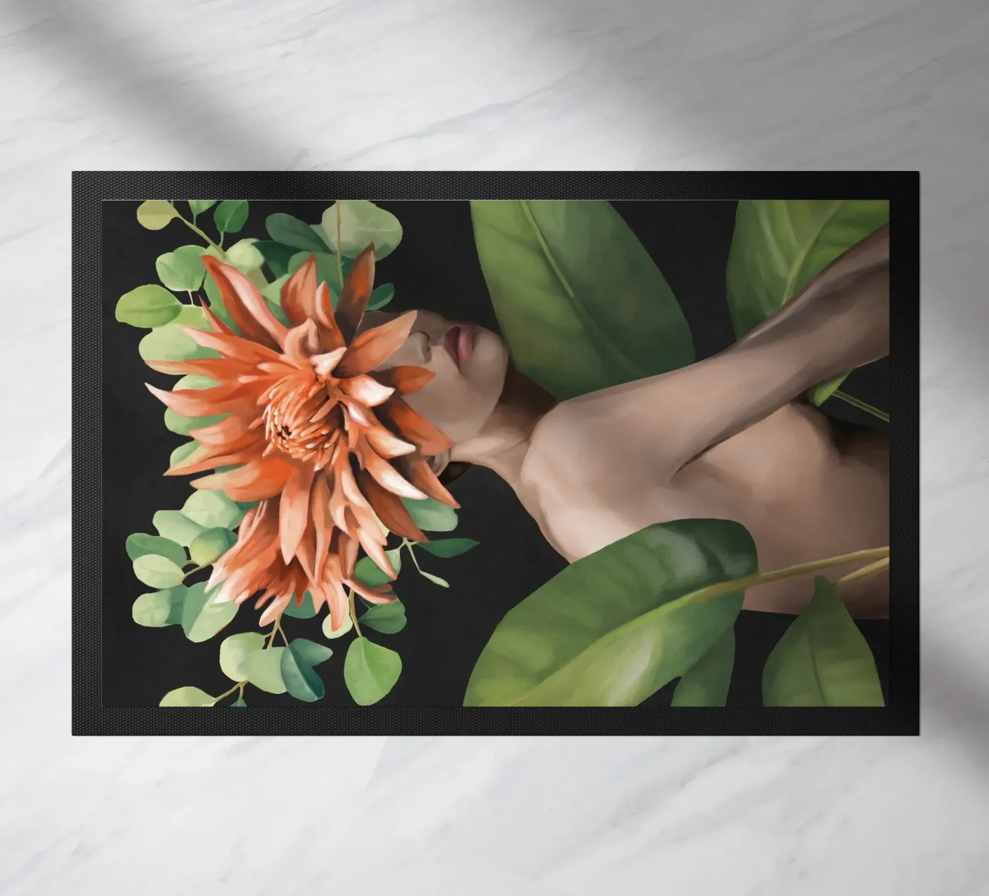 Veiled by Bloom 2 Fußmatte von Nadjaa