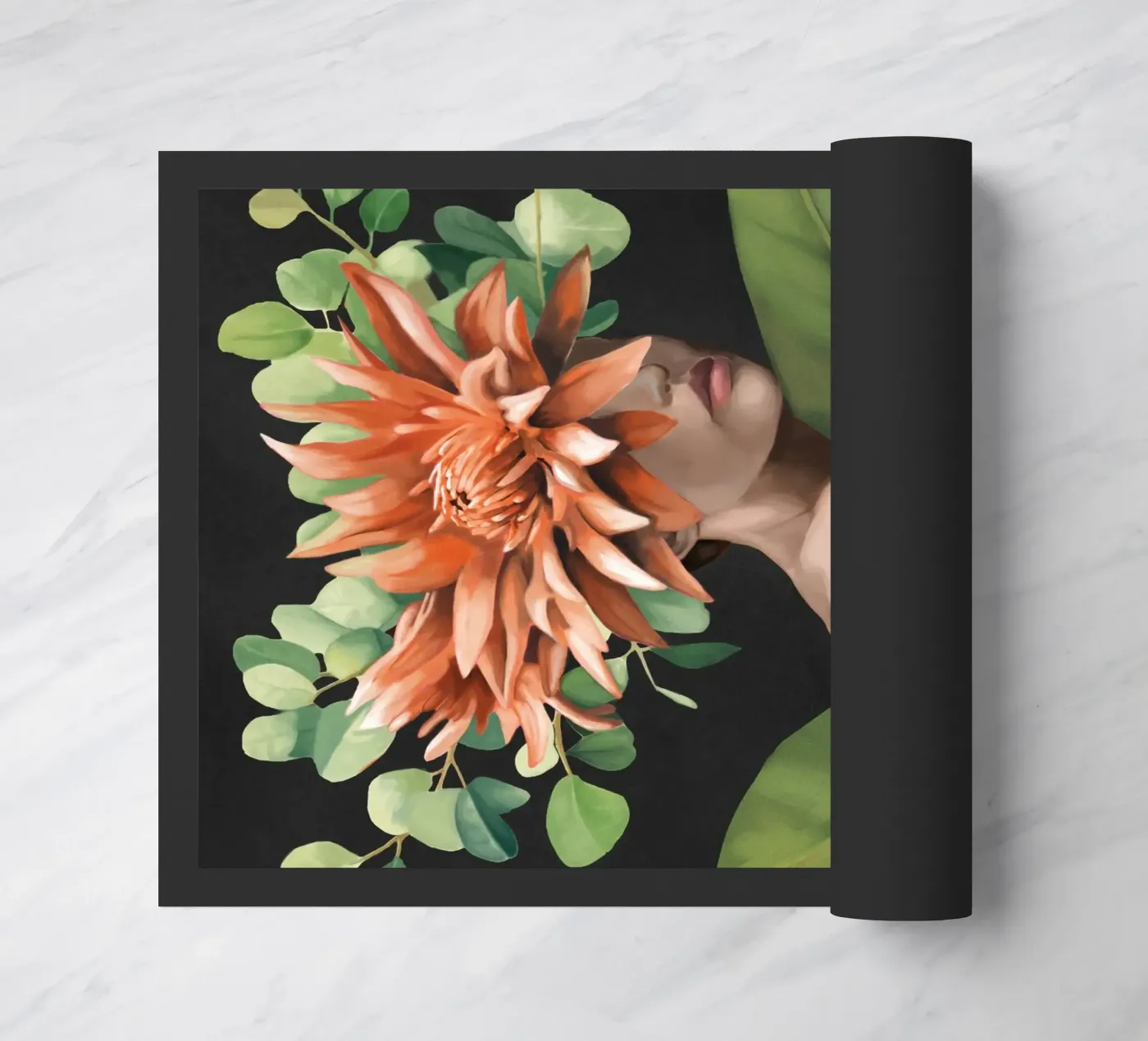 Veiled by Bloom 2 Fußmatte von Nadjaa