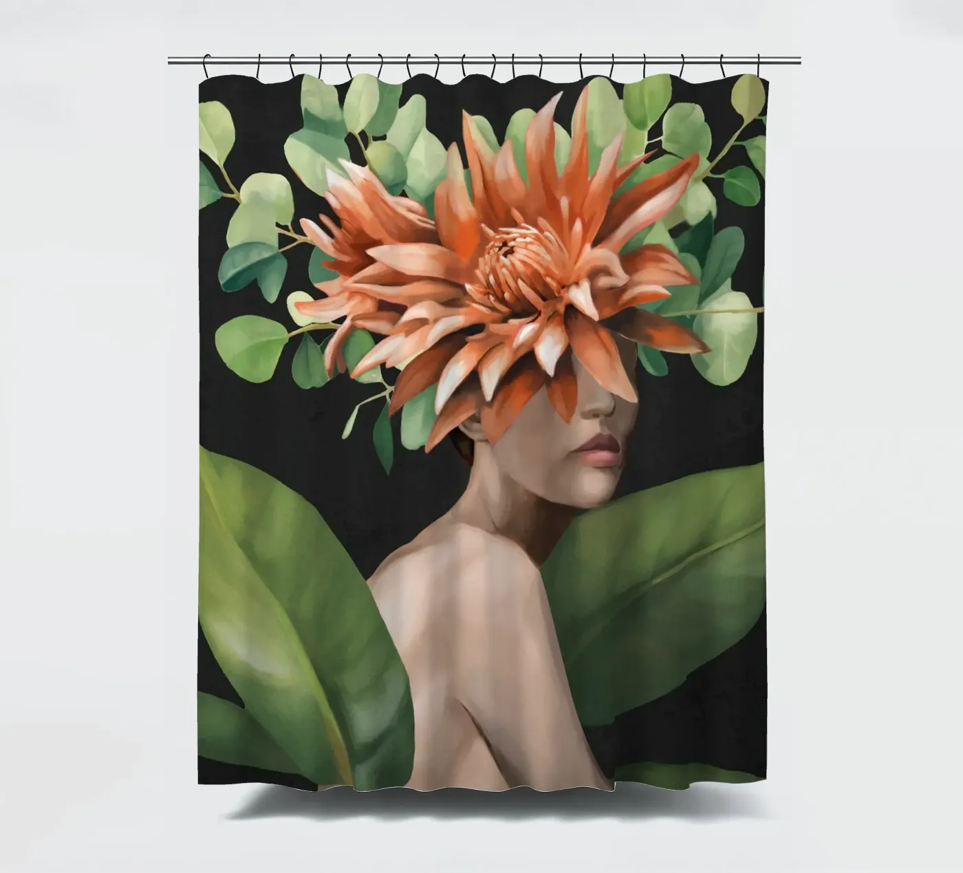 Veiled by Bloom 2 douchegordijn van Nadjaa