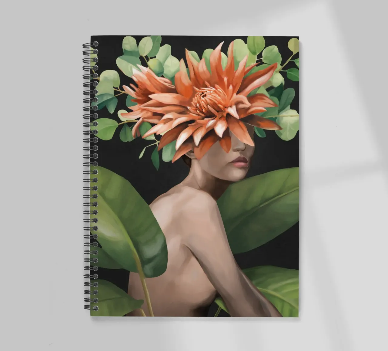 Veiled by Bloom 2 spiral notebook by Nadjaa