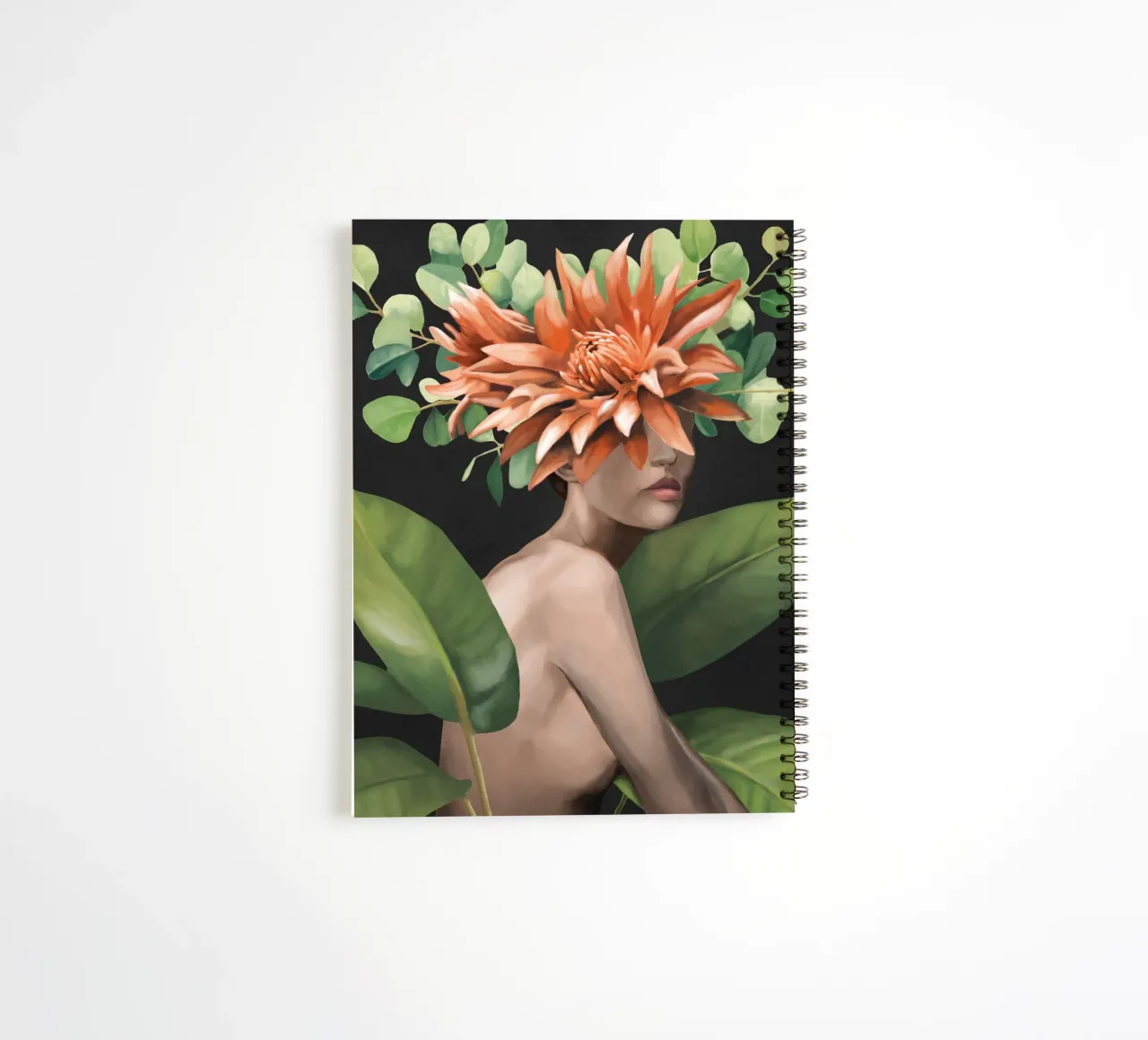 Veiled by Bloom 2 spiral notebook by Nadjaa