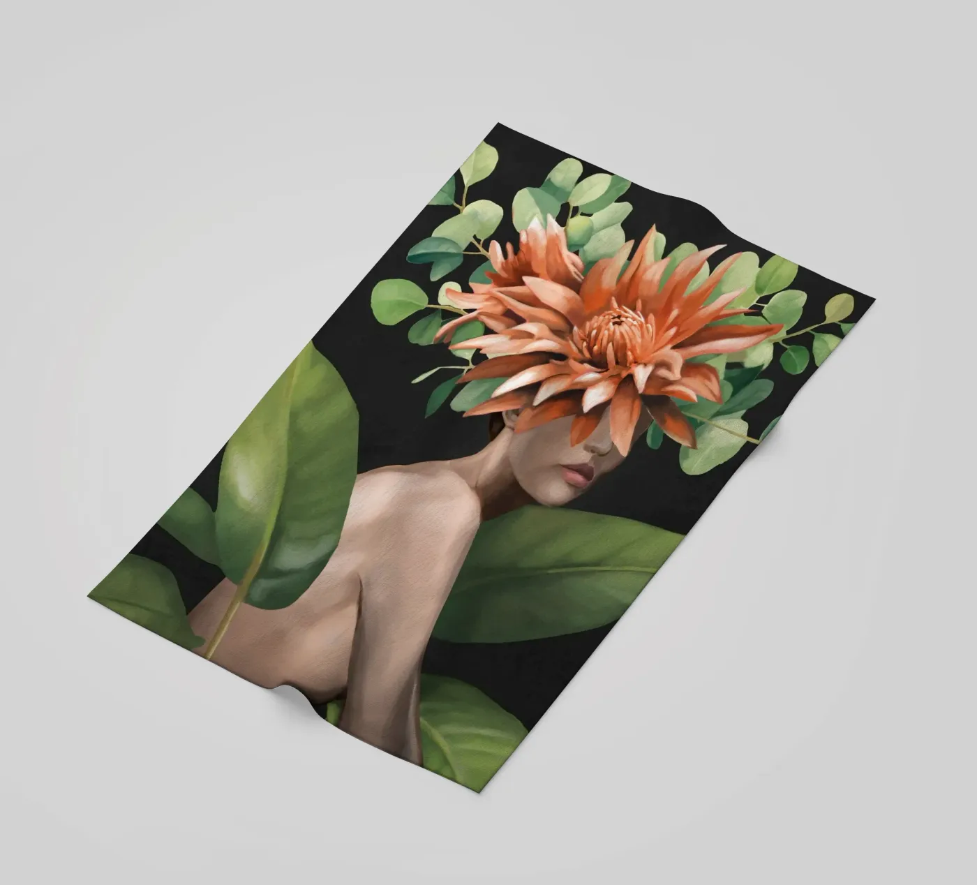 Veiled by Bloom 2 beach towel by Nadjaa