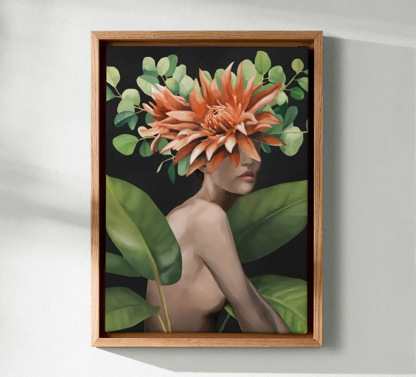 Veiled by Bloom 2 canvas van Nadjaa