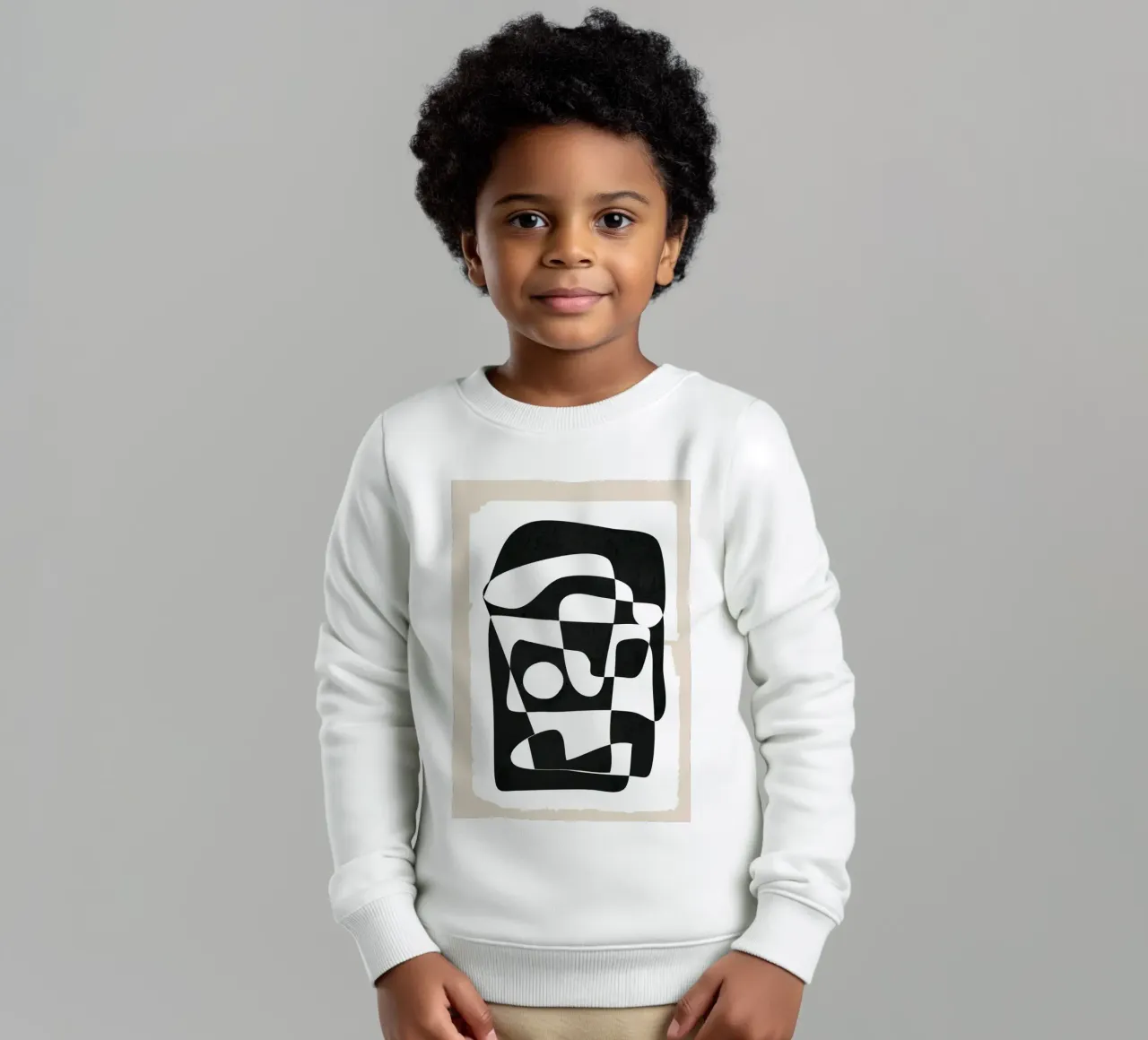 Shape Form I kids sweatshirt by Nadjaa