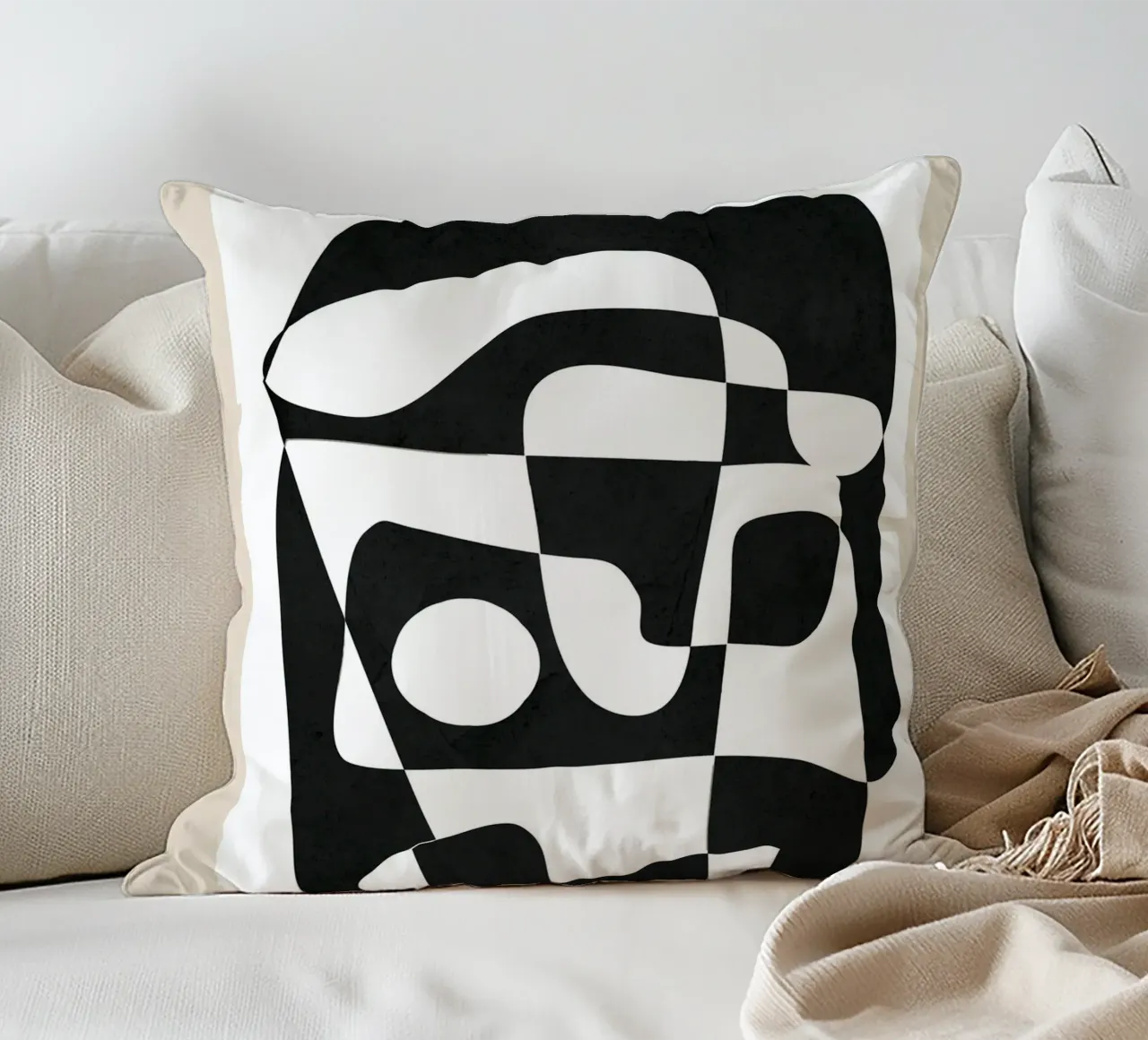 Shape Form I decorative cushion by Nadjaa