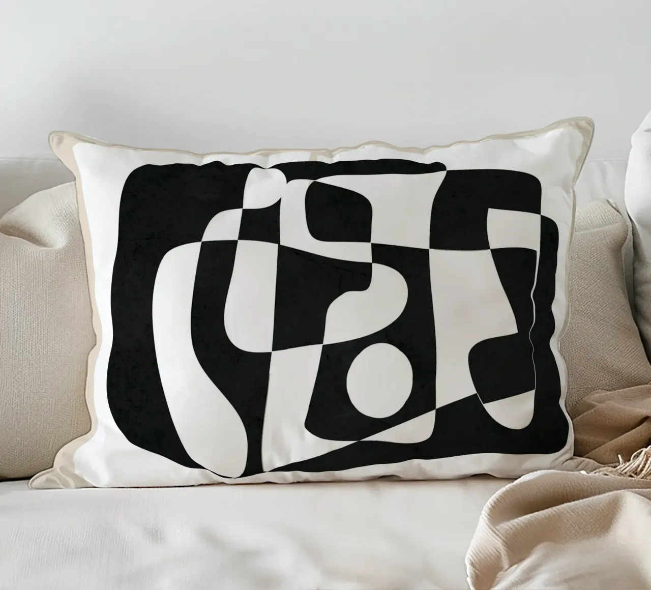 Shape Form I decorative cushion by Nadjaa