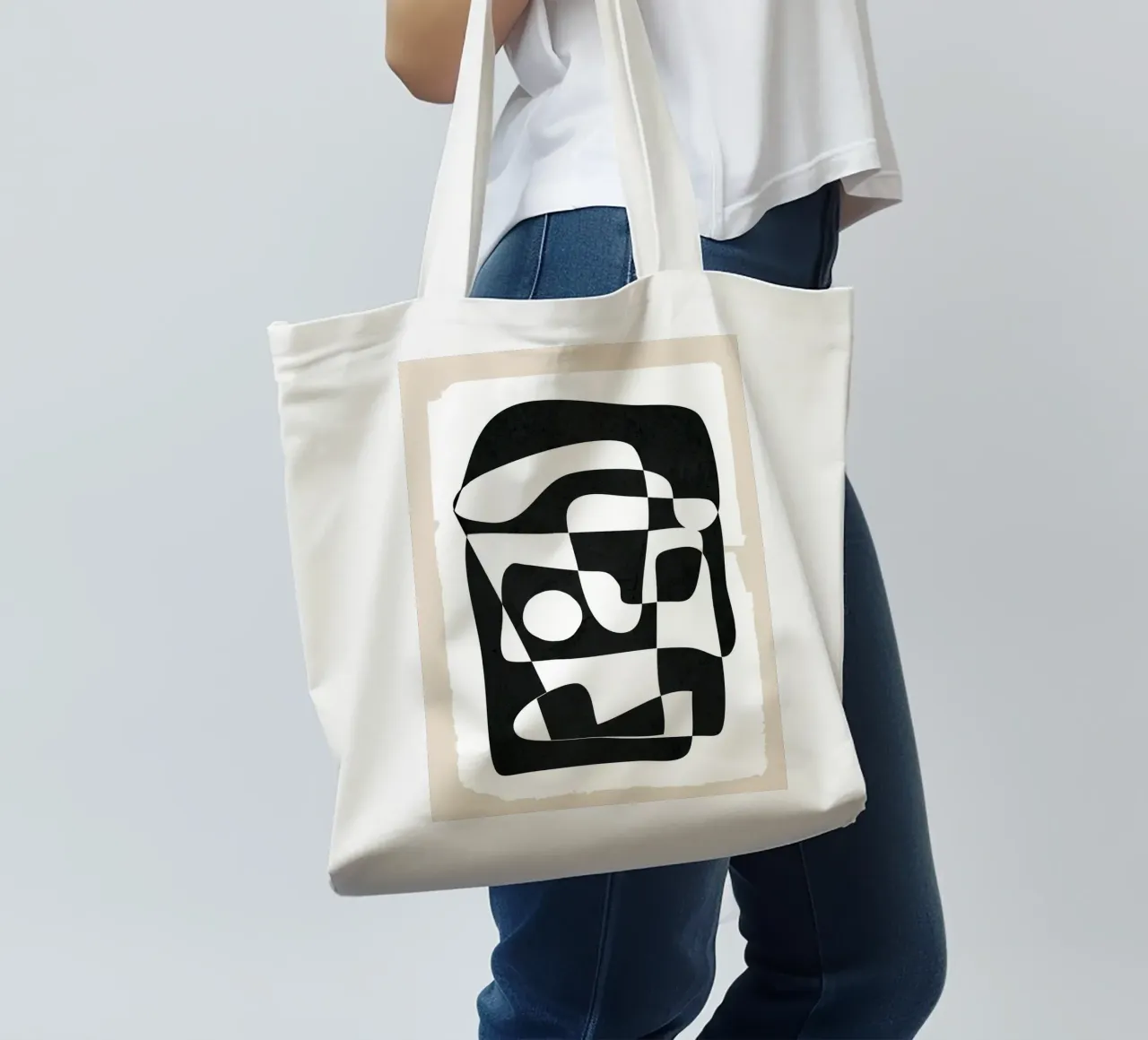 Shape Form I borsa in juta da Nadjaa