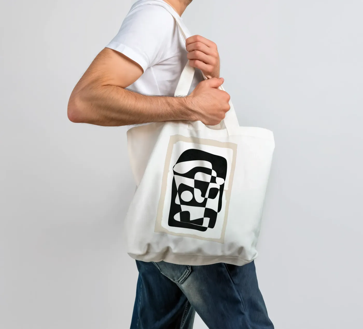 Shape Form I tote bag by Nadjaa