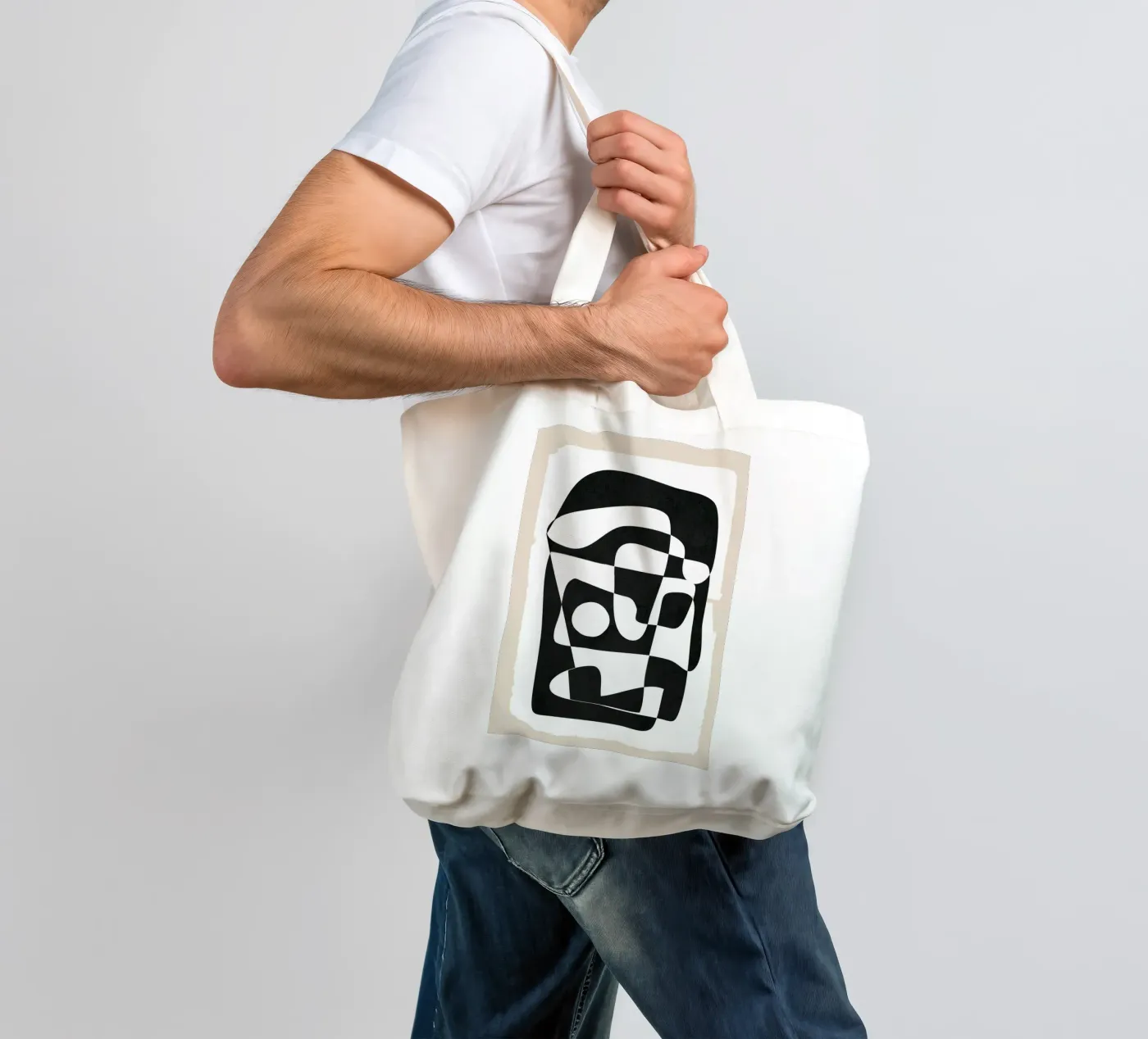 Shape Form I tote bag by Nadjaa