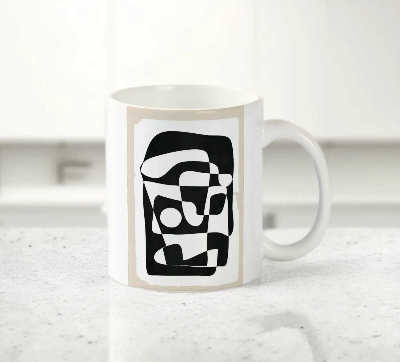 Shape Form I ceramic mug by Nadjaa