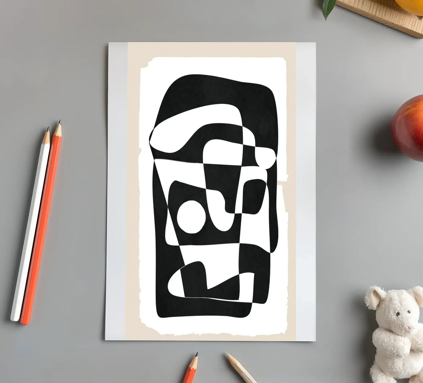 Shape Form I stickervel van Nadjaa