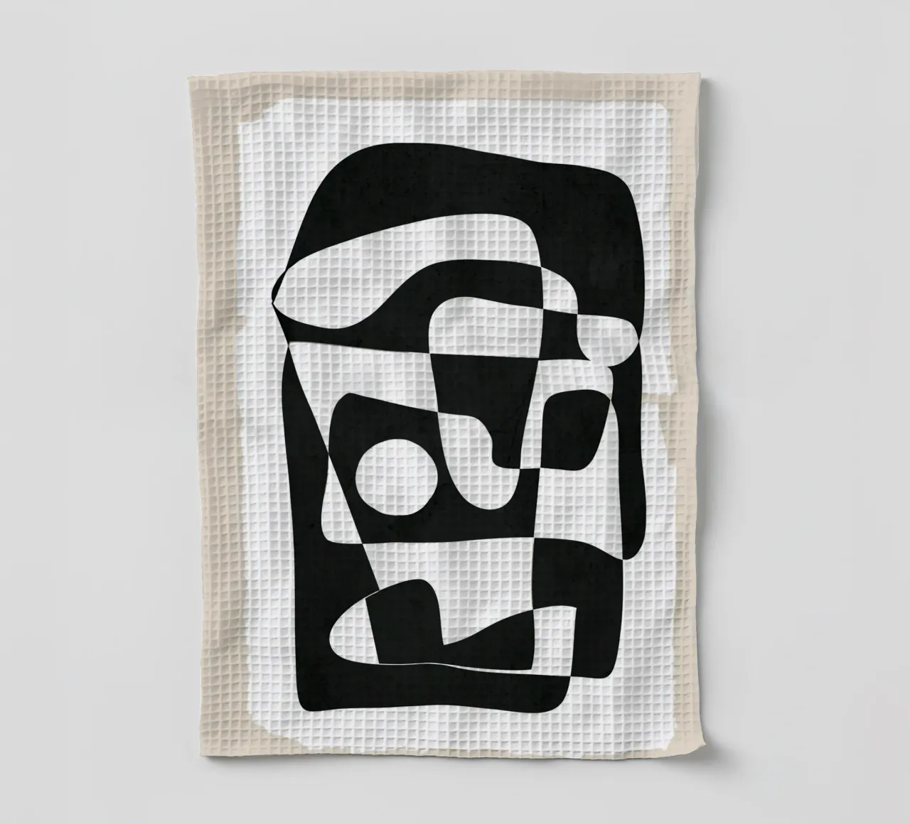 Shape Form I tea towel by Nadjaa