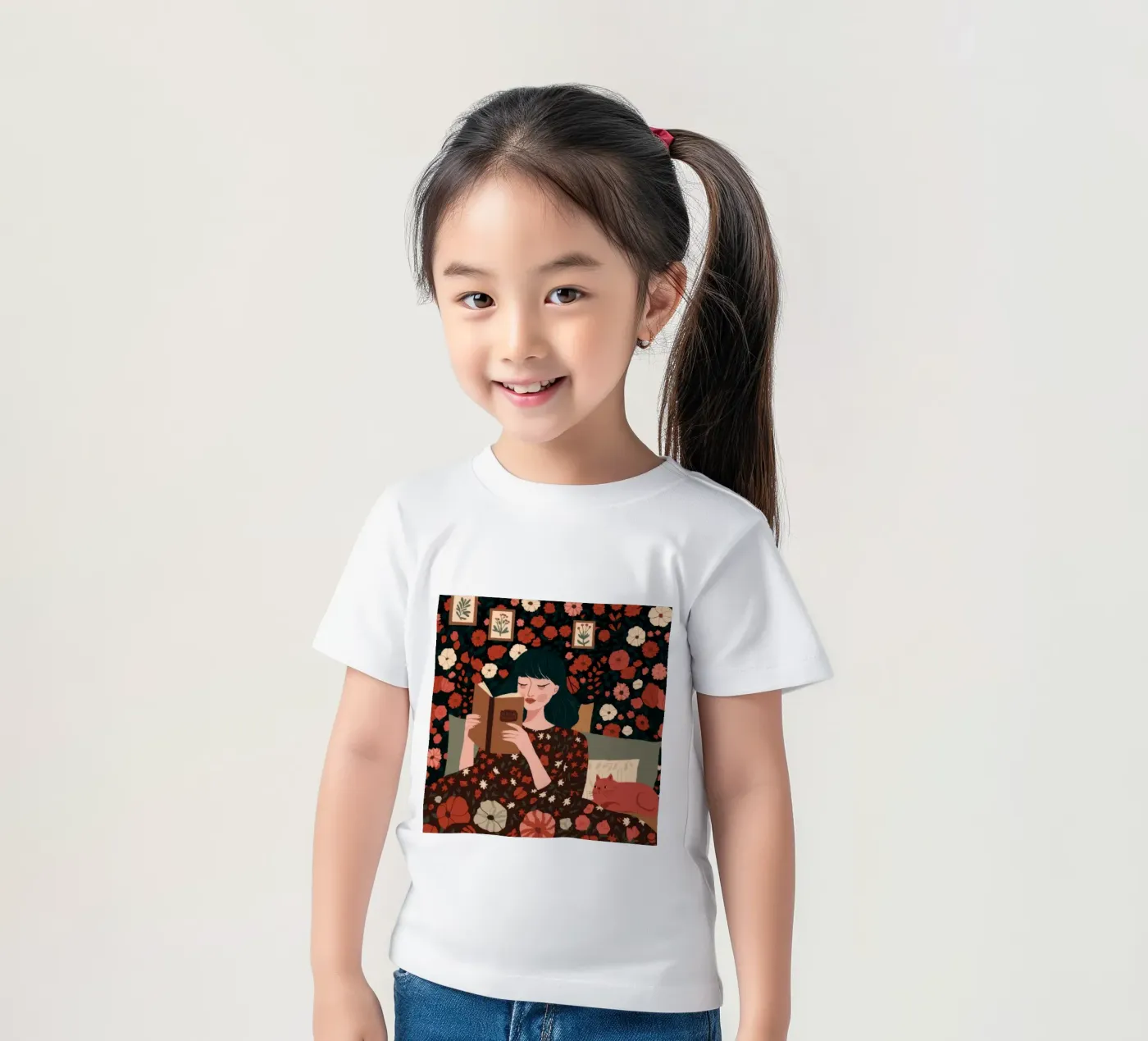 Enchanted Reading Nook kinder t-shirt van Fine Sanctuary