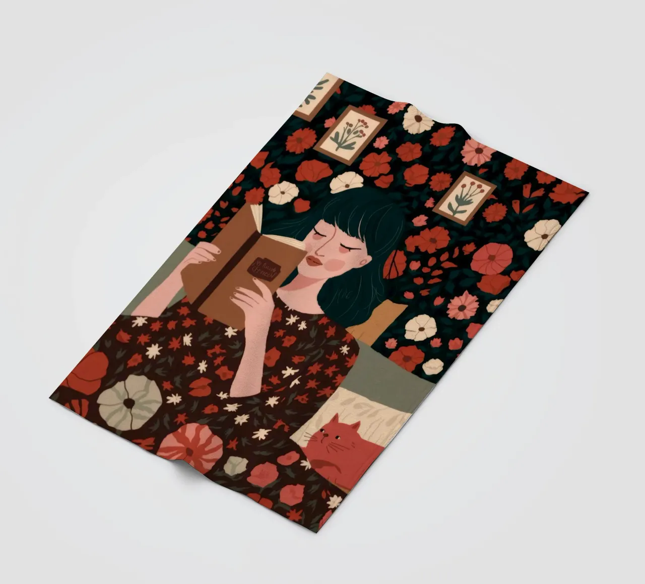 Verzauberte Leseecke Fleecedecke von Fine Sanctuary