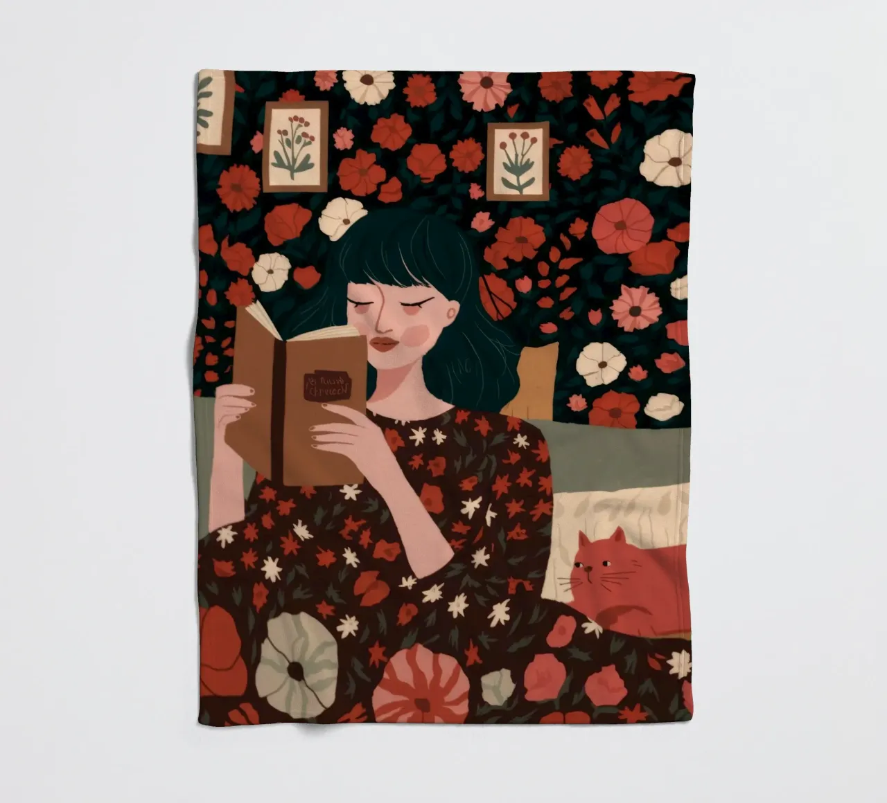 Enchanted Reading Nook fleece blanket by Fine Sanctuary