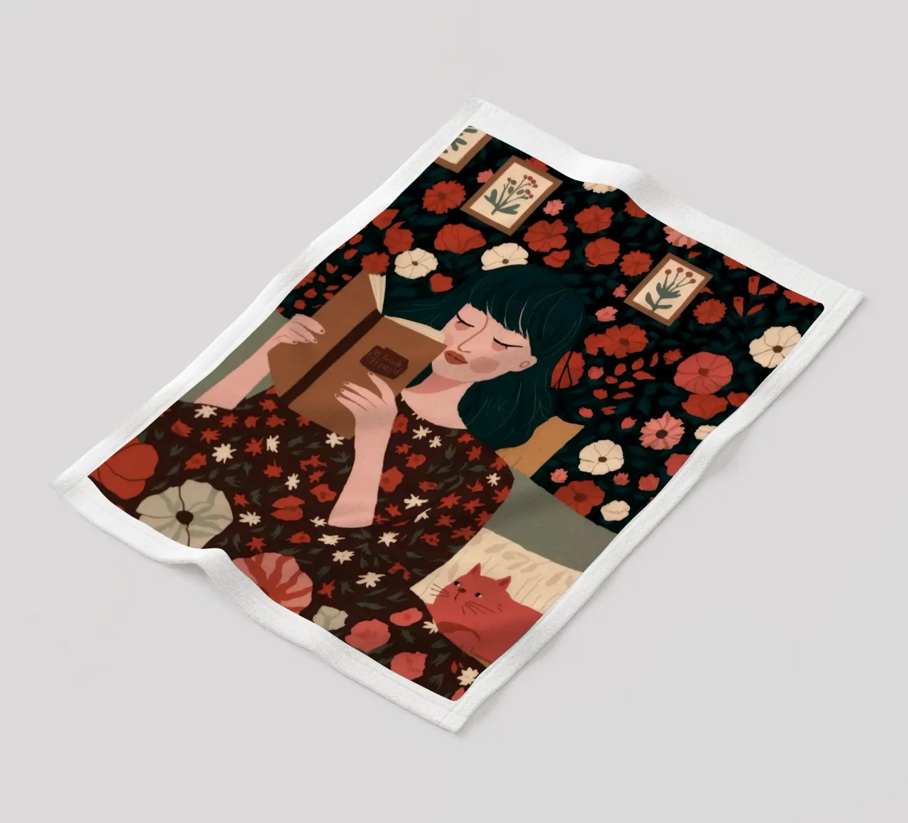 Enchanted Reading Nook fleece blanket by Fine Sanctuary