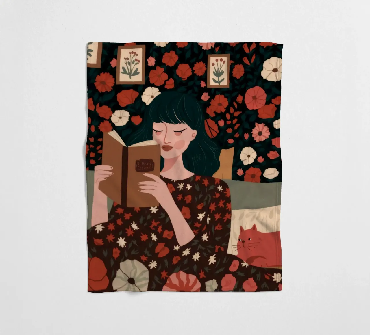 Enchanted Reading Nook fleece blanket by Fine Sanctuary