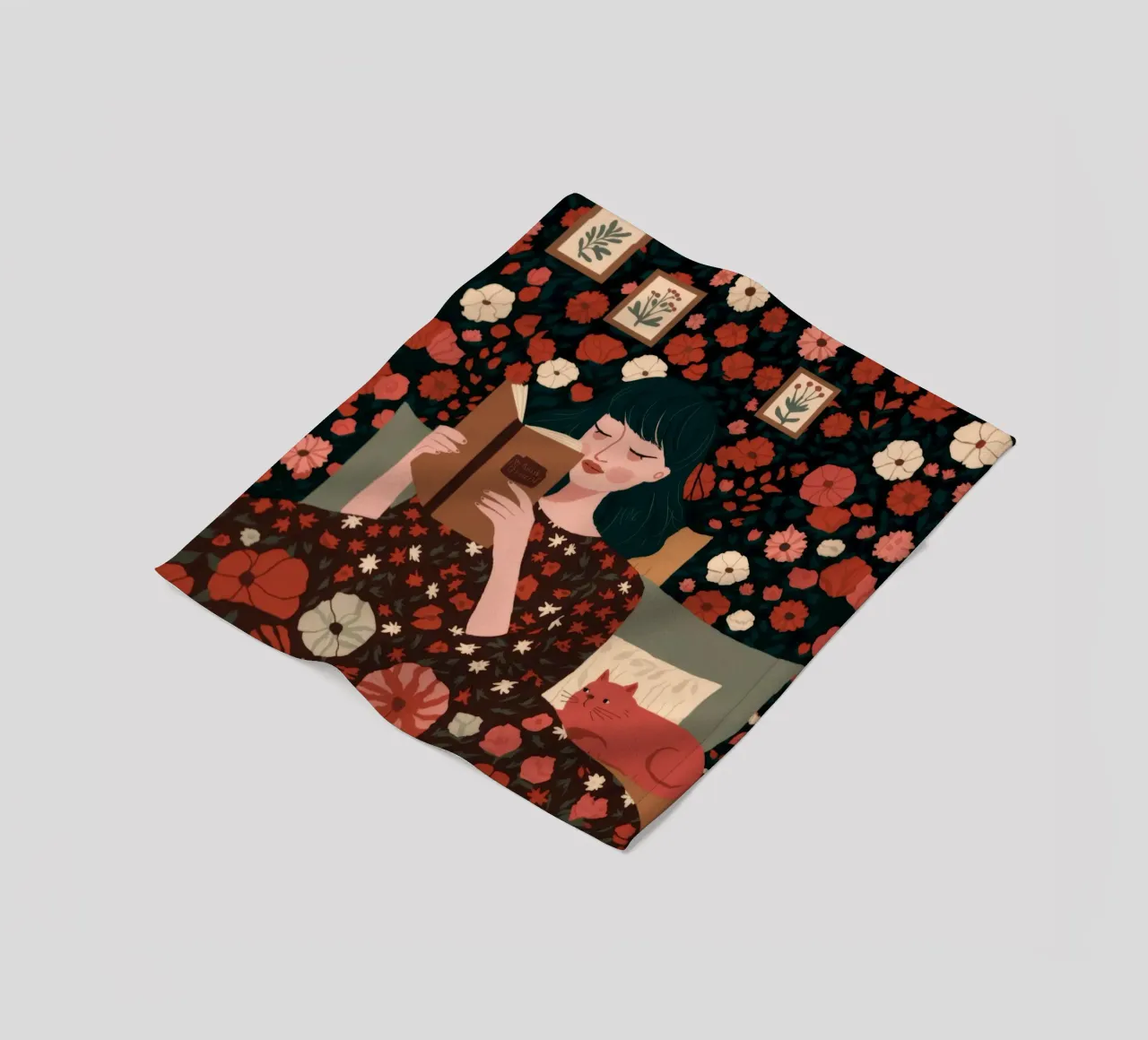 Enchanted Reading Nook fleece blanket by Fine Sanctuary