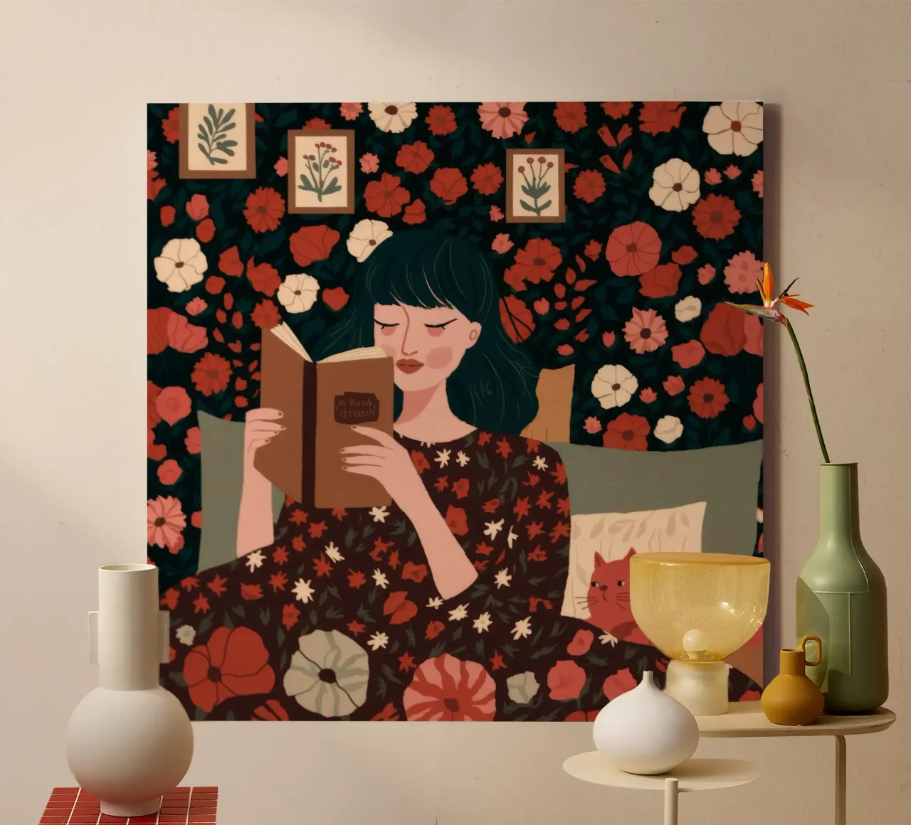 Enchanted Reading Nook canvas by Fine Sanctuary