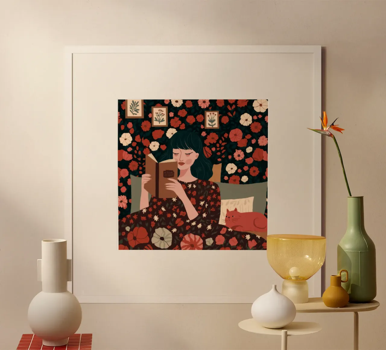 Angolo di lettura incantato poster con telaio in plastica da Fine Sanctuary