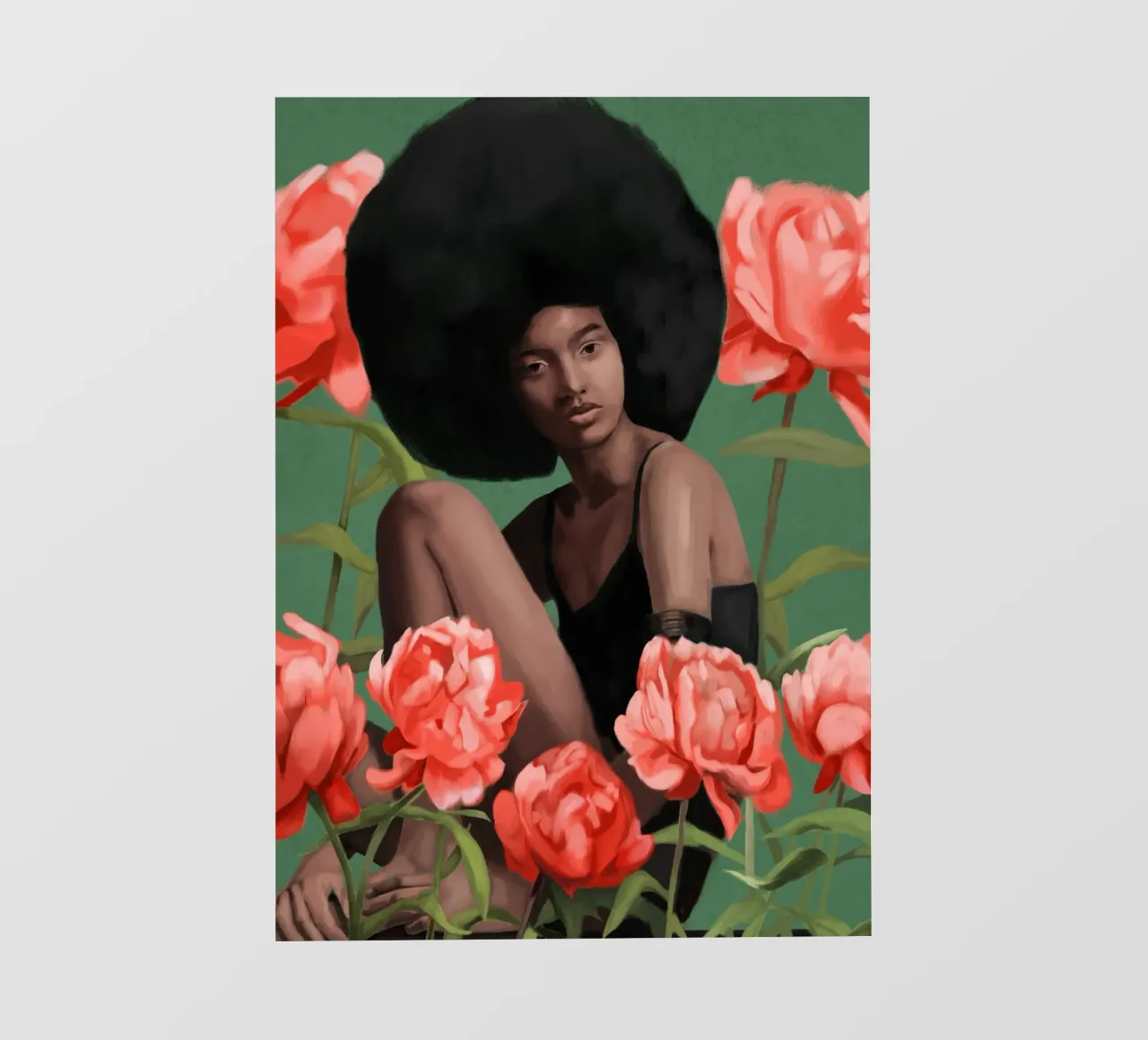 Garden of Peonies telo in pvc da Nadjaa