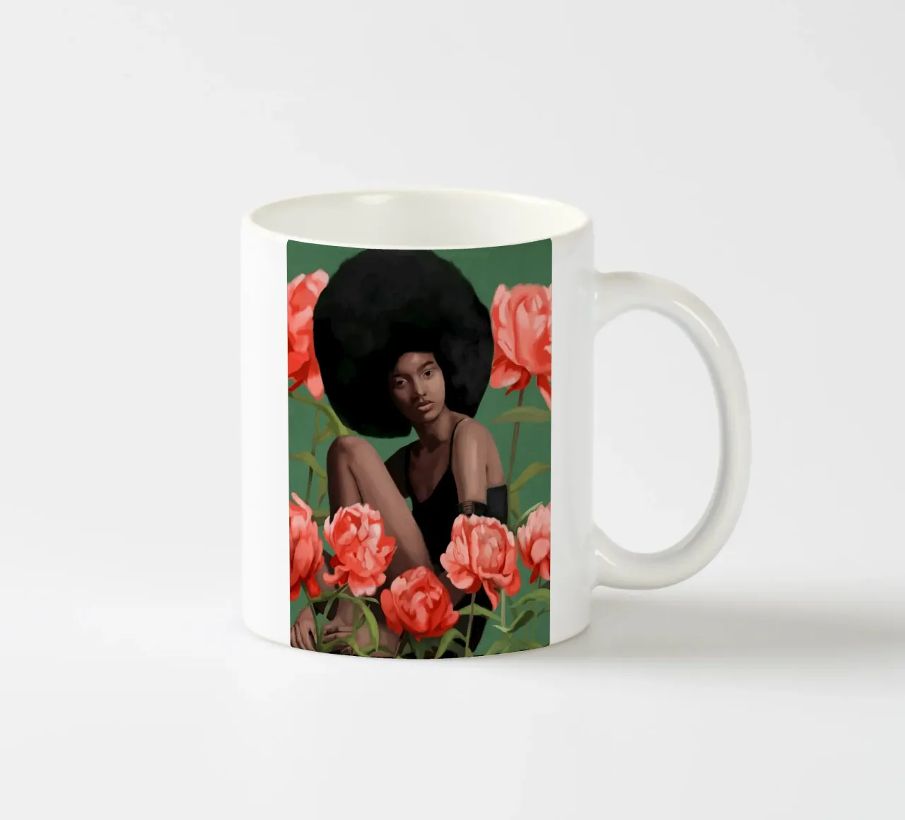 Garden of Peonies tazza in ceramica da Nadjaa