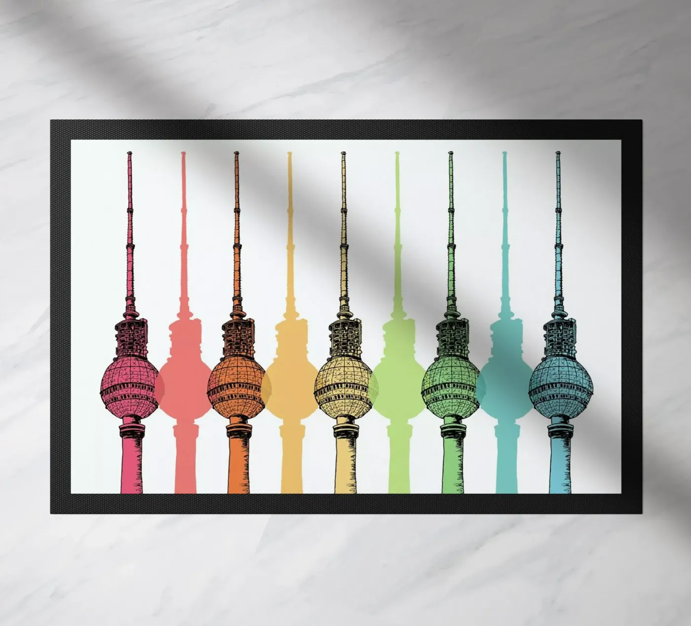 Colorful Berlin deurmat van KP Design